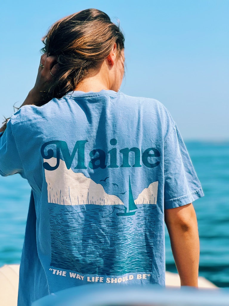 Fisherman - Blue Jean Tee