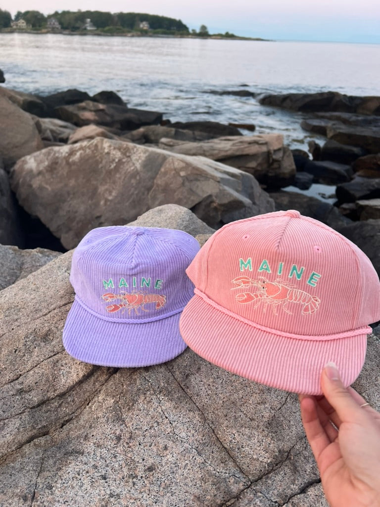 Lavender Cord Hat - Maine Lobster