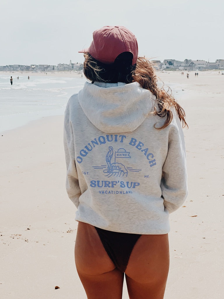Surf's Up - Oatmeal Hoodie
