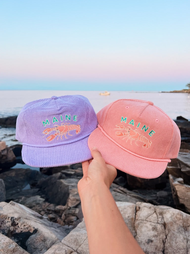 Lavender Cord Hat - Maine Lobster