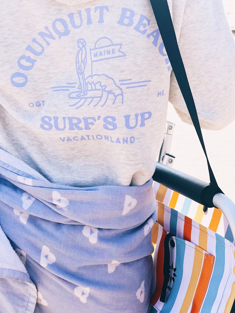 Surf's Up - Oatmeal Hoodie