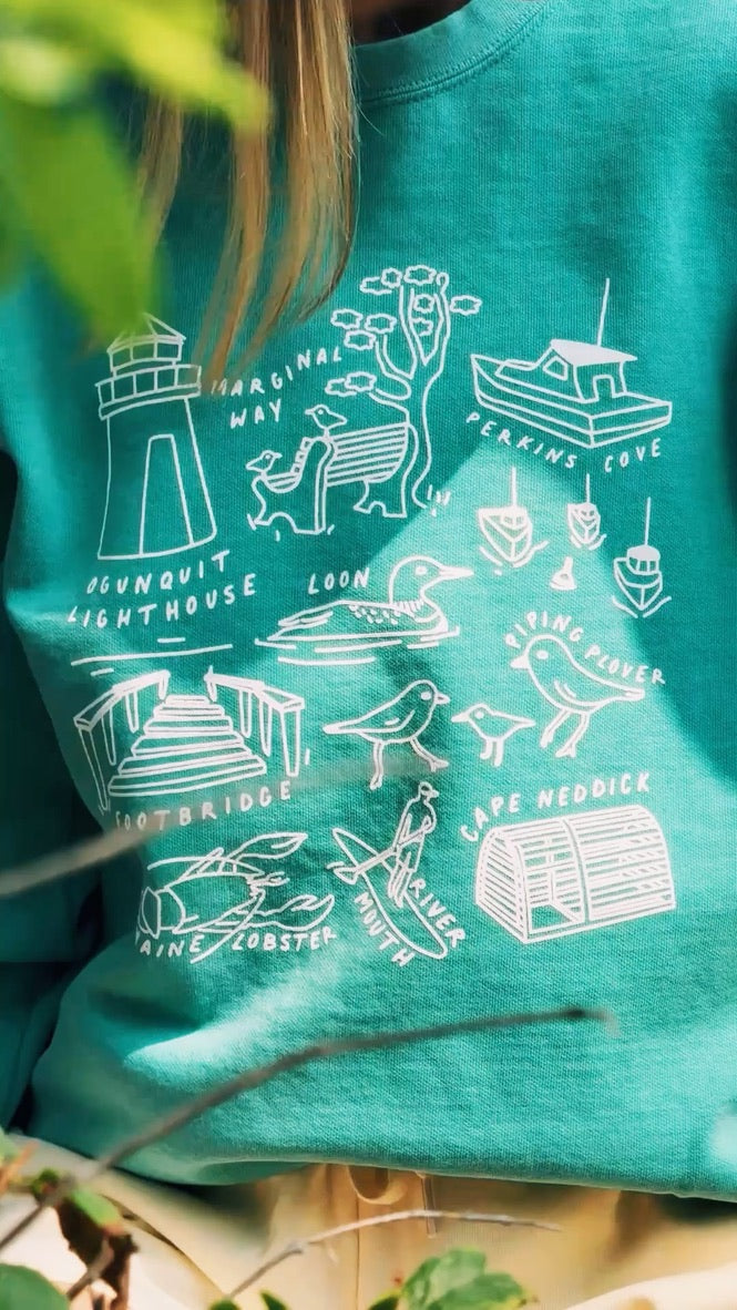 Maineland - Seafoam Crew
