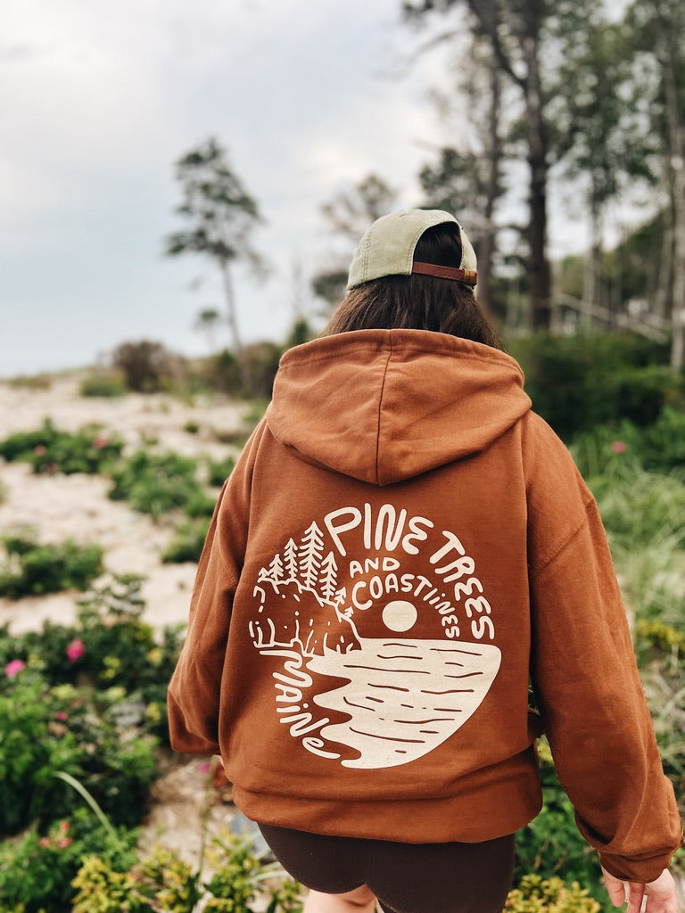 Pine Tree - Brown Hoodie