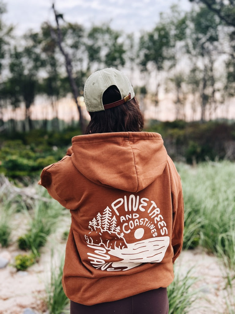 Pine Tree - Brown Hoodie