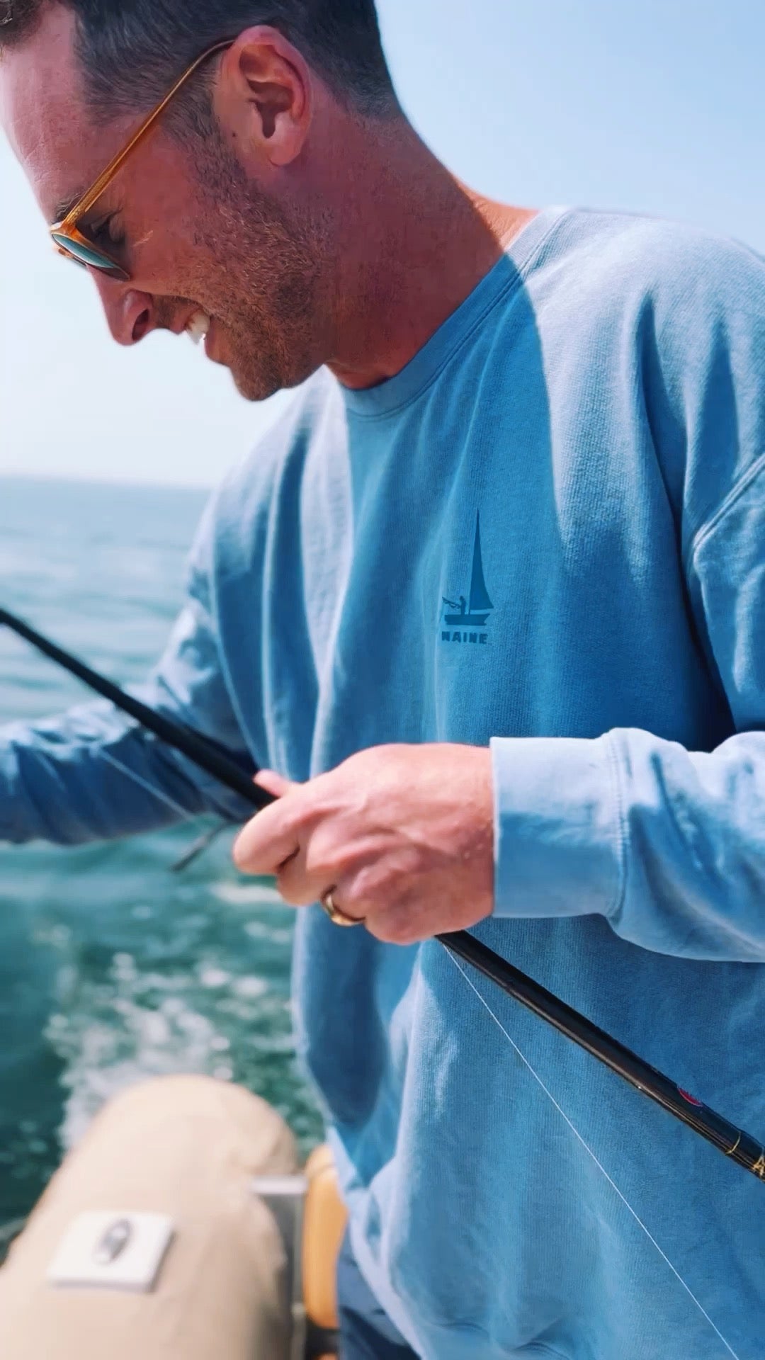 Fisherman - Blue Jean Heavy Crew