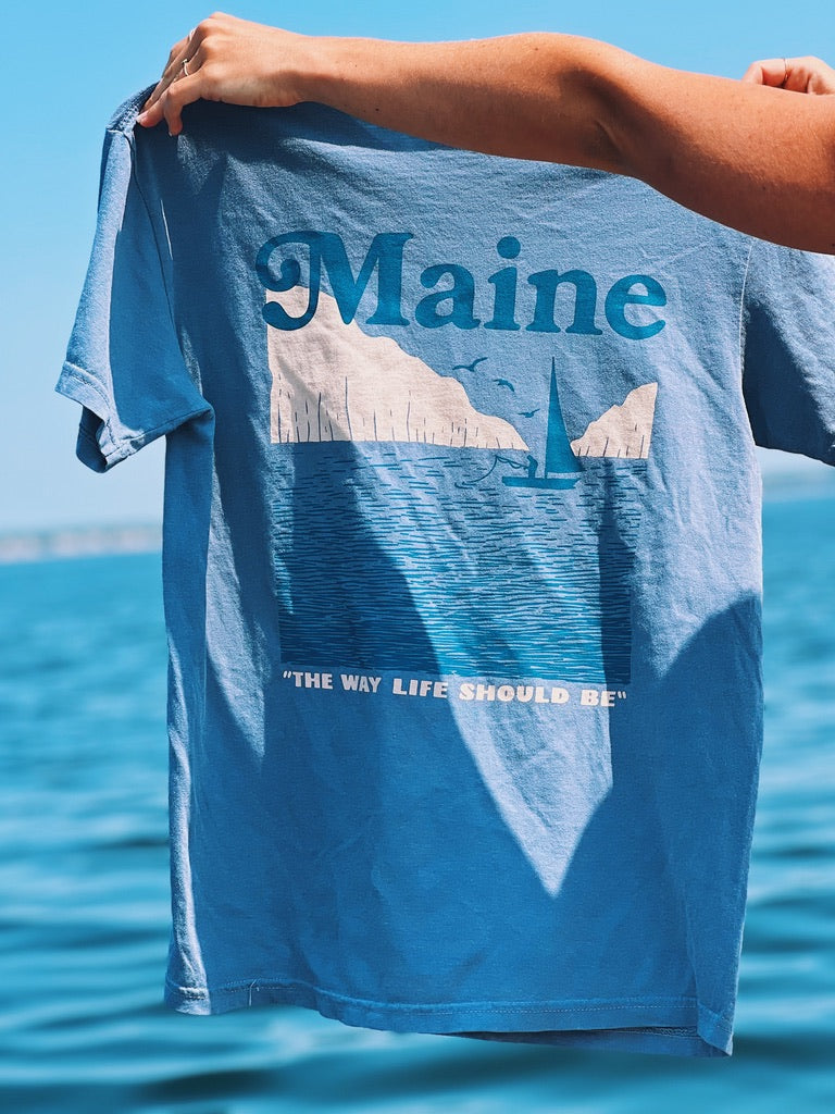 Fisherman - Blue Jean Tee
