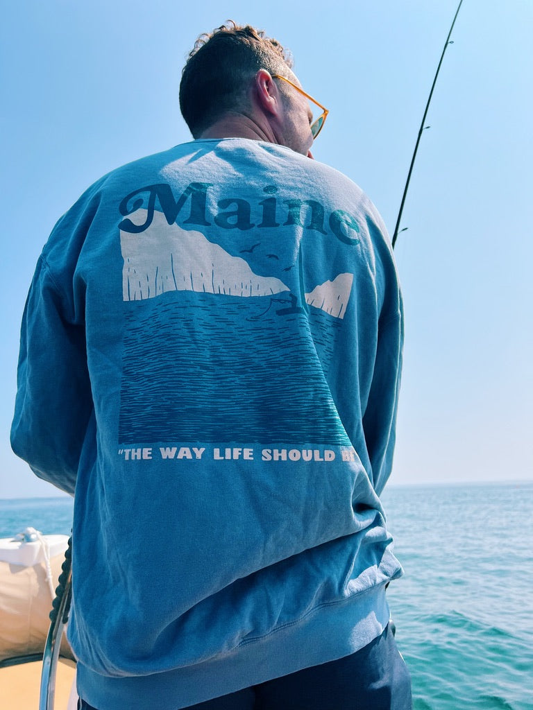 Fisherman - Blue Jean Heavy Crew
