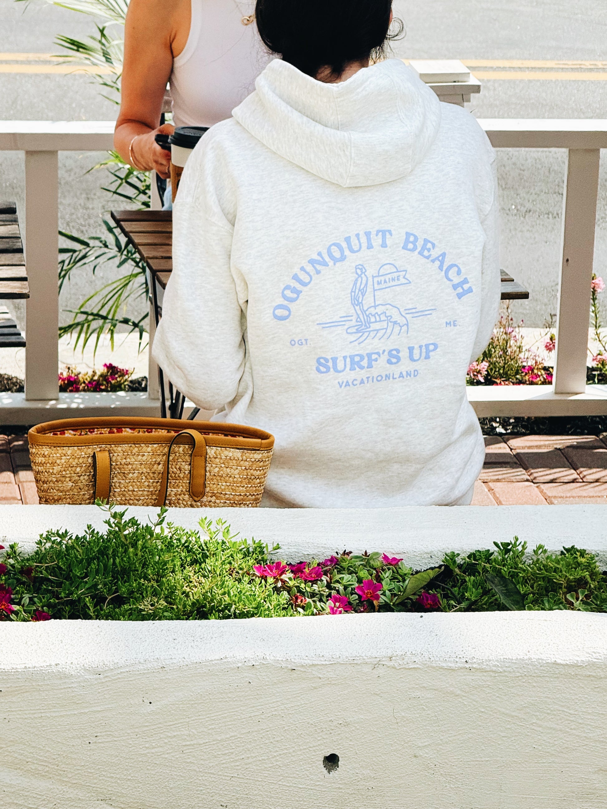 Surf's Up - Oatmeal Hoodie