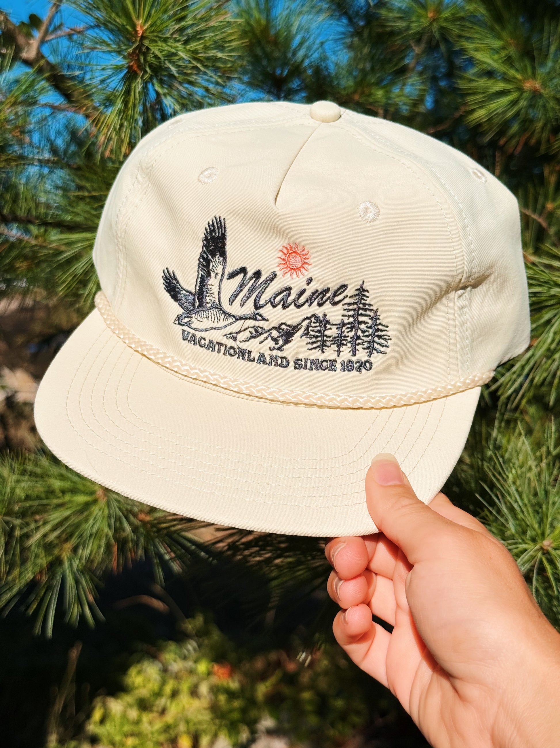 Ivory Nylon Hat - Maine Goose
