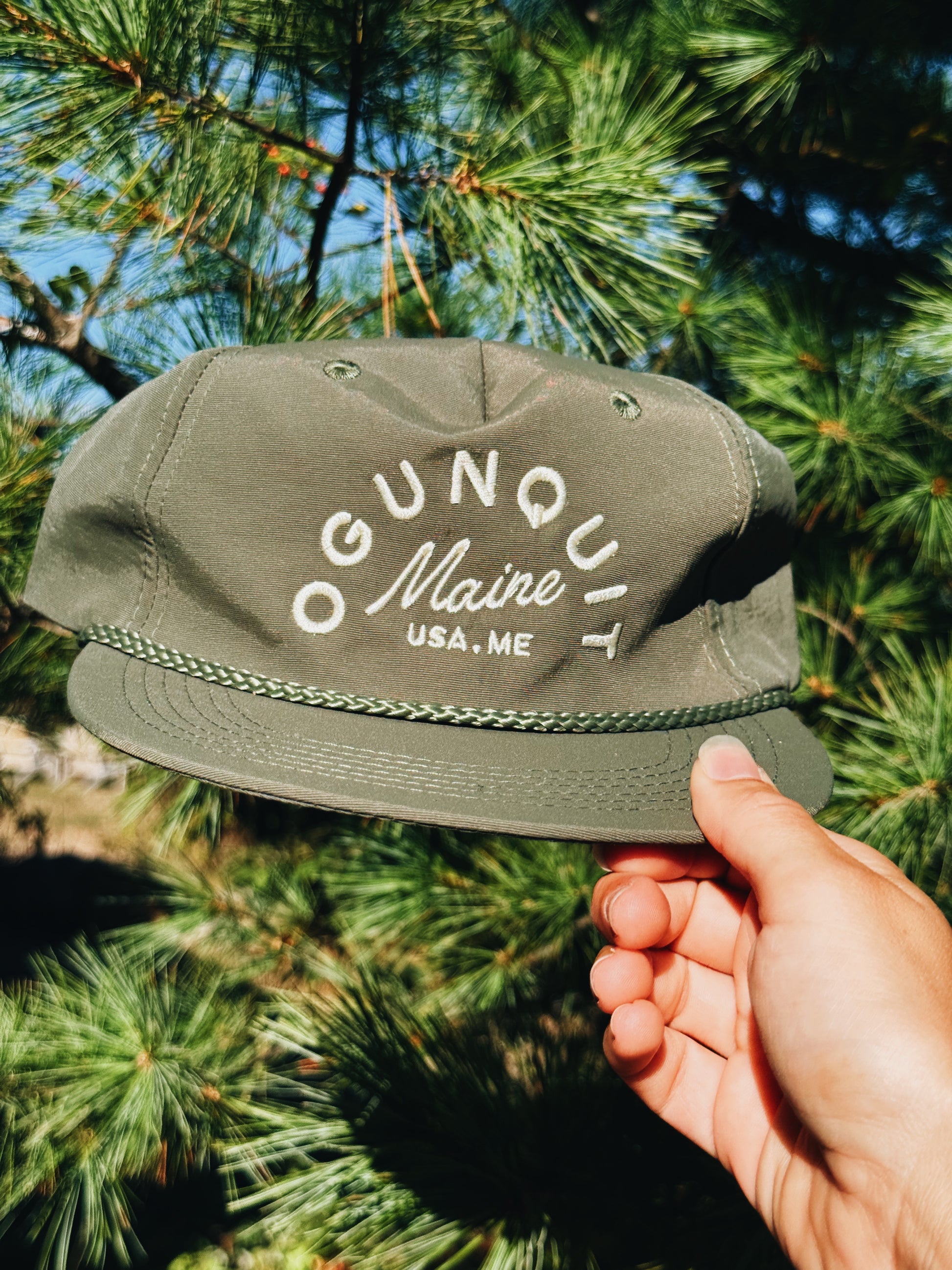 Nylon Green Hat - Ogunquit