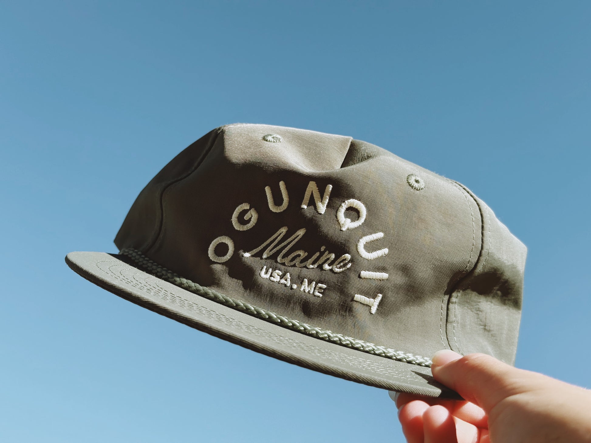 Nylon Green Hat - Ogunquit