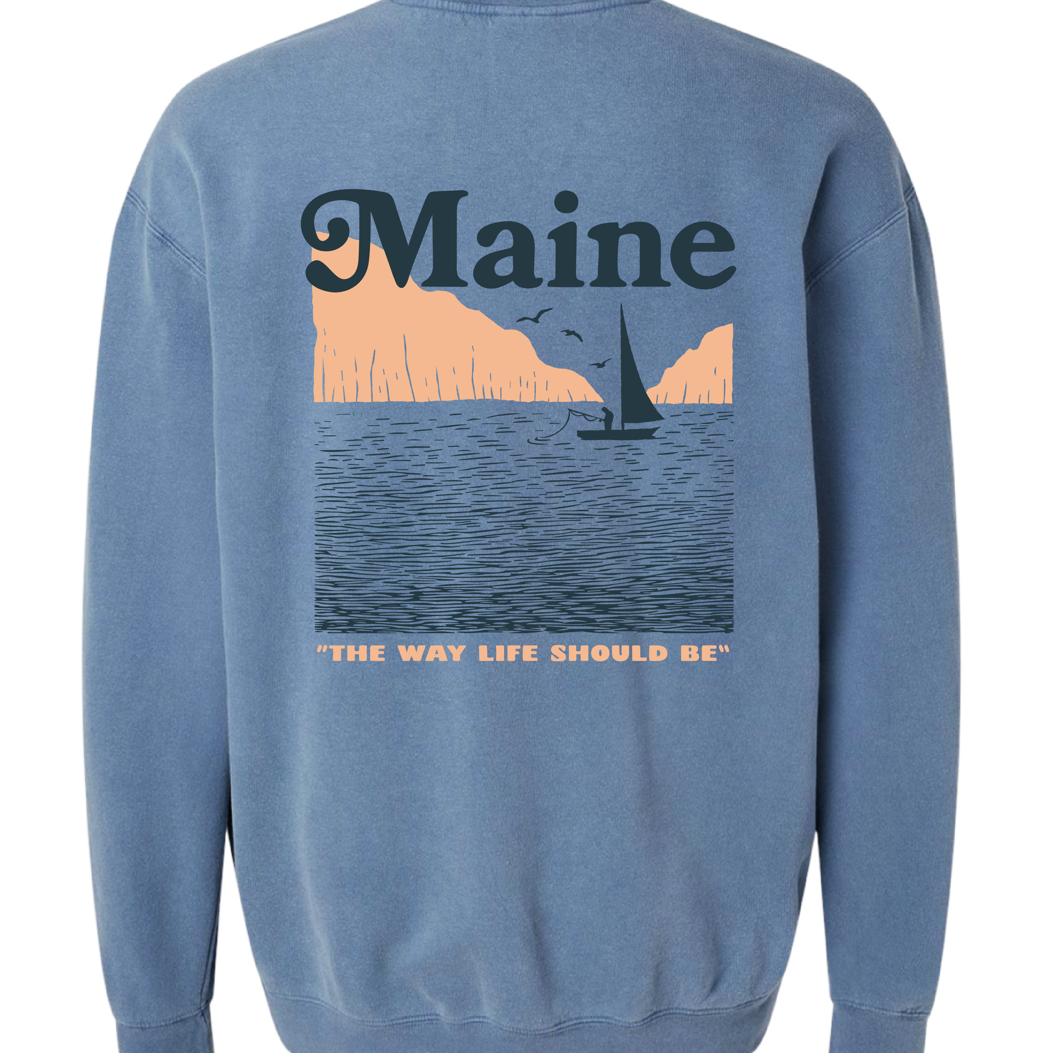 Fisherman - Blue Jean Heavy Crew