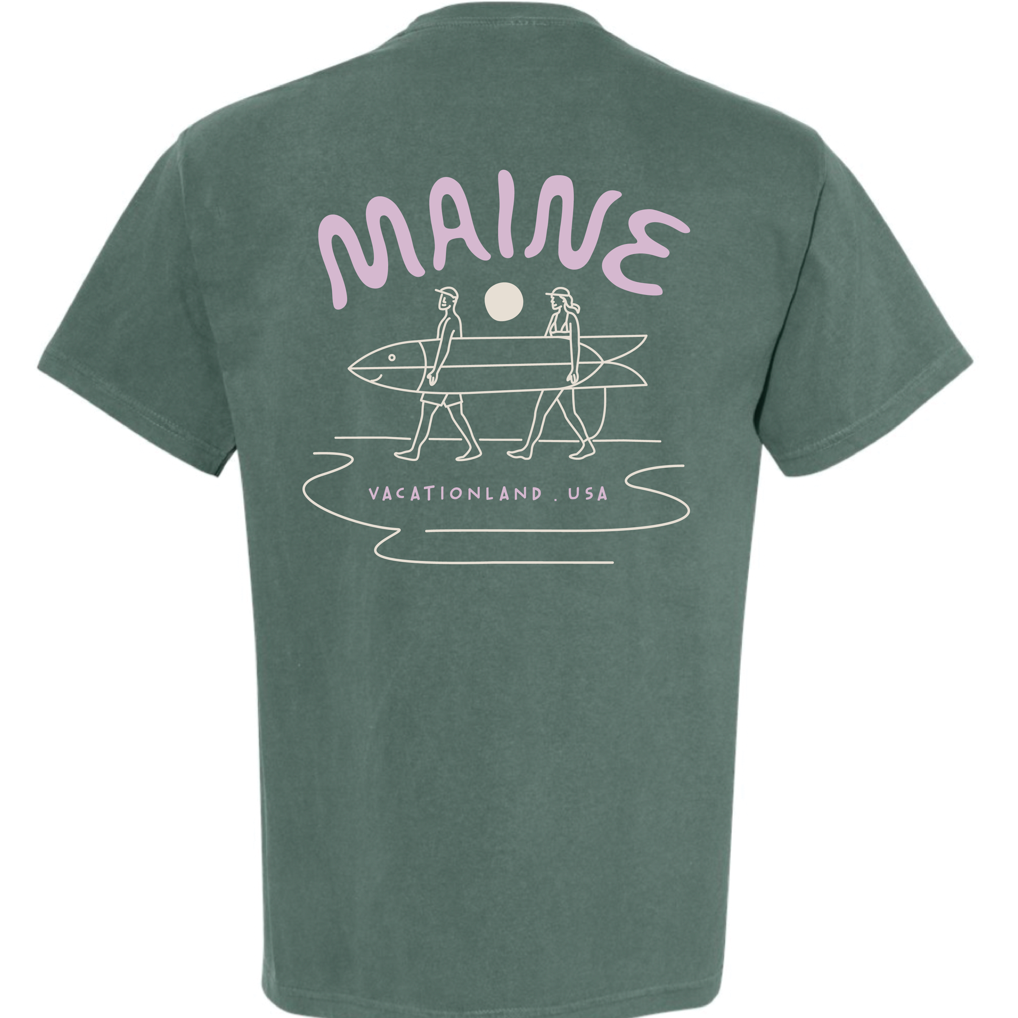 Longboard Surfer - Spruce Tee
