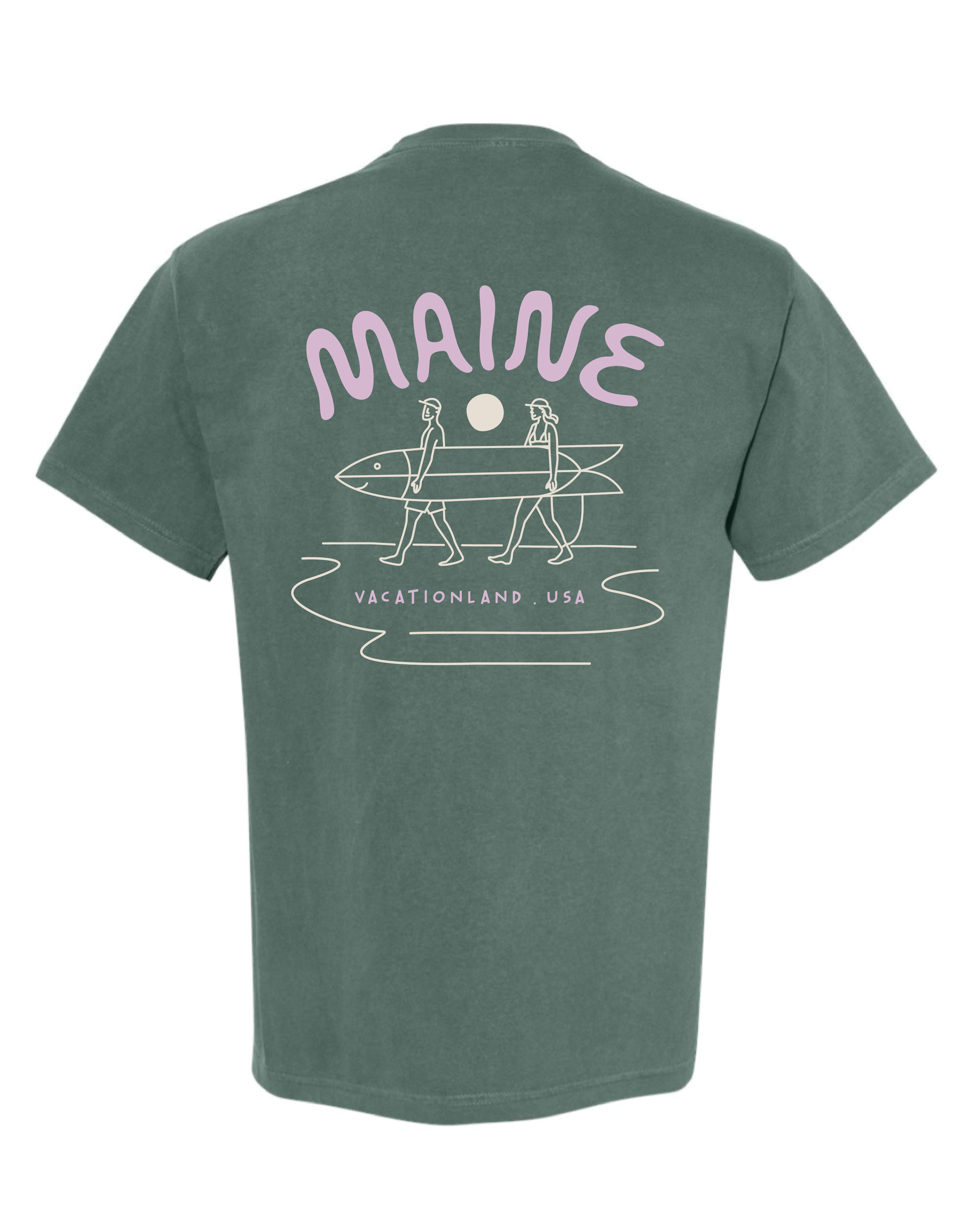 Longboard Surfer - Spruce Tee