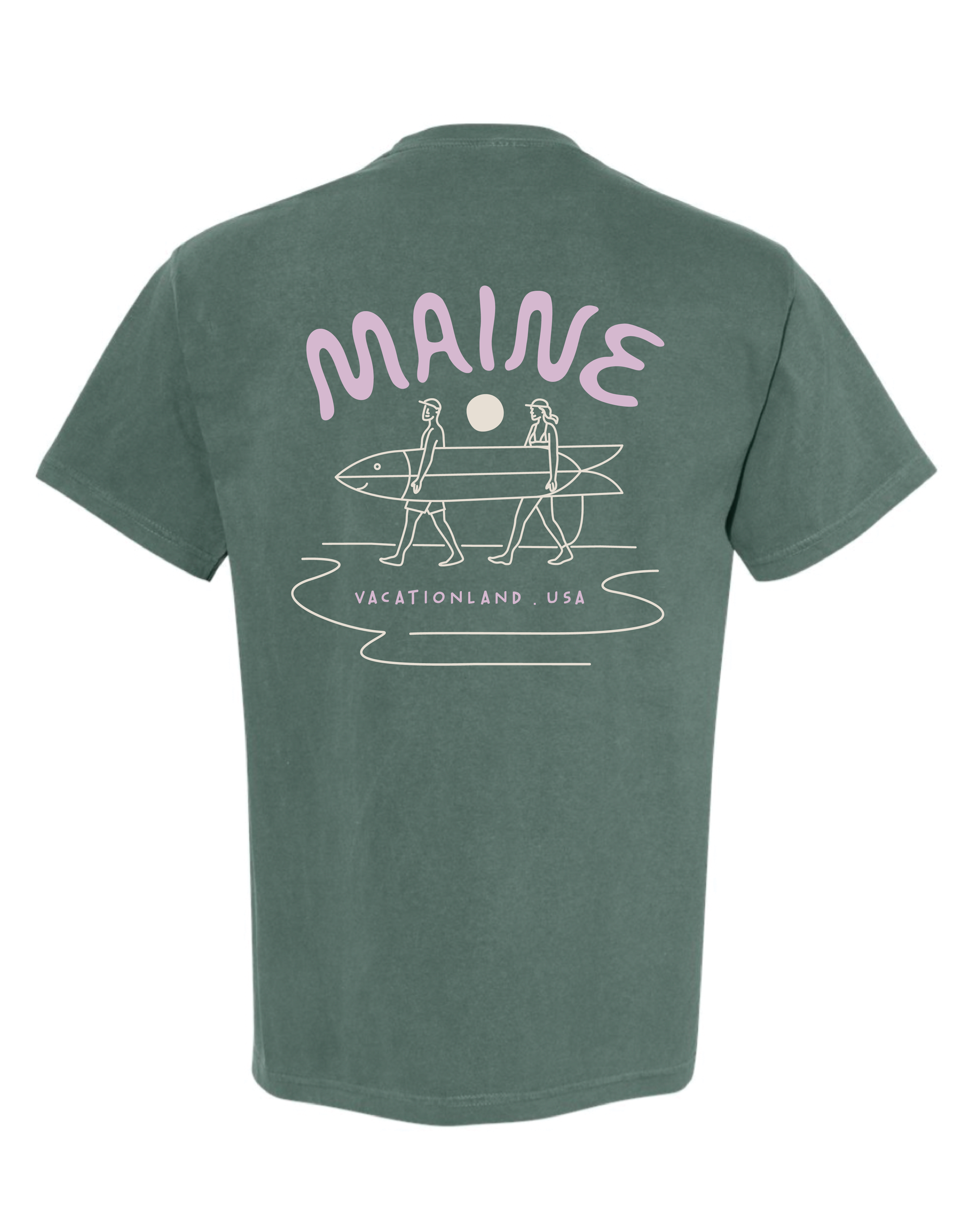 Longboard Surfer - Spruce Tee