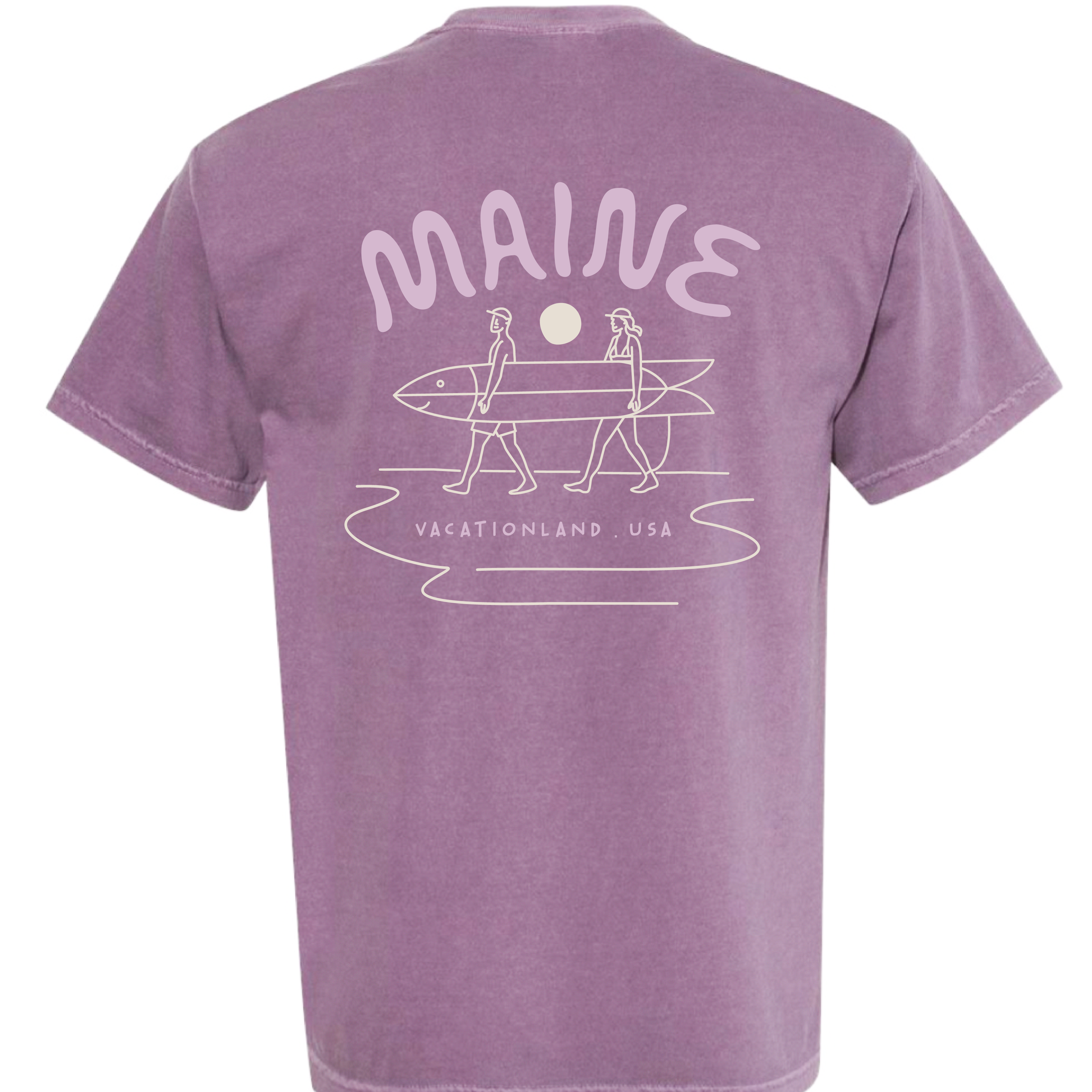 Longboard Surfer - Berry Tee