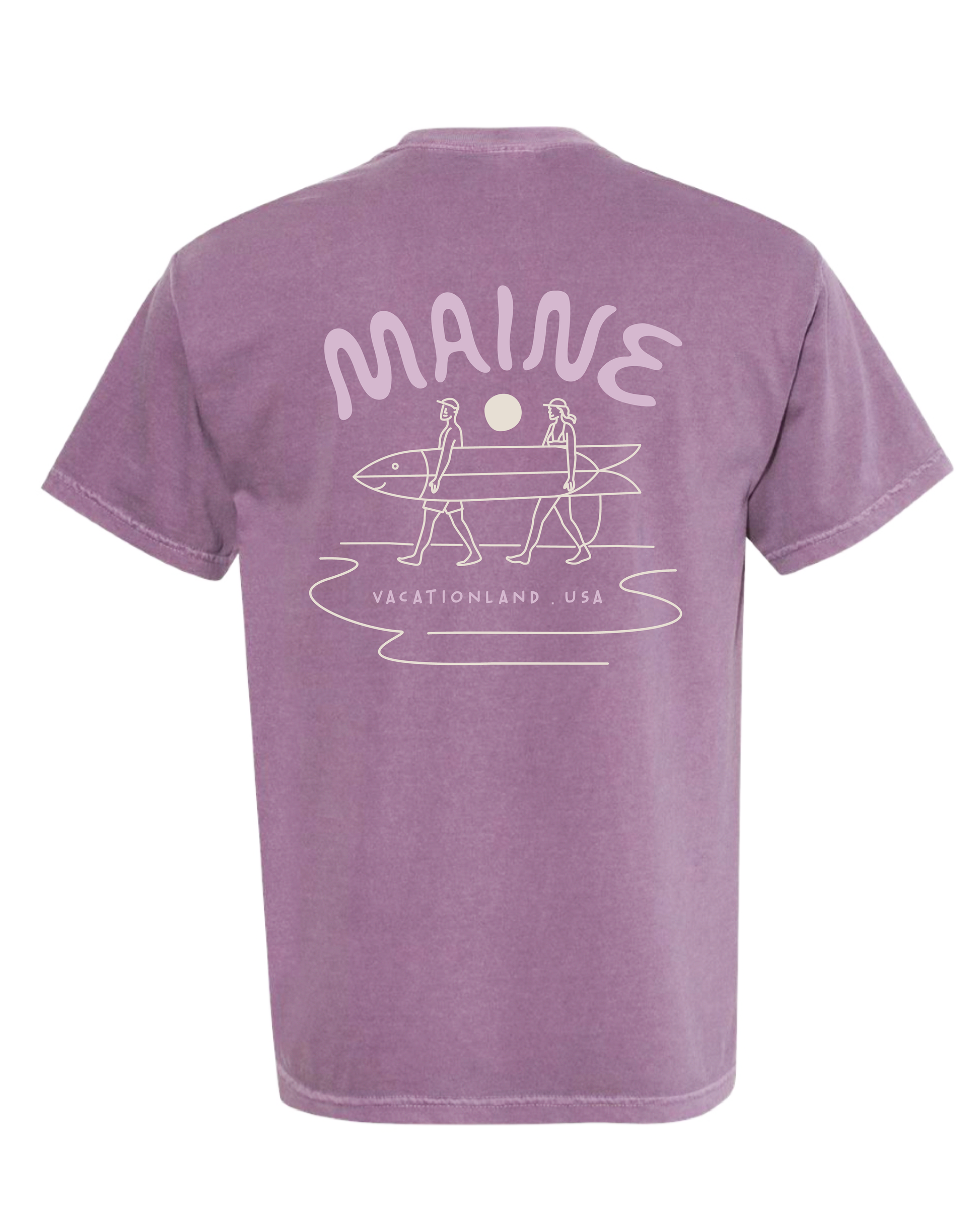 Longboard Surfer - Berry Tee