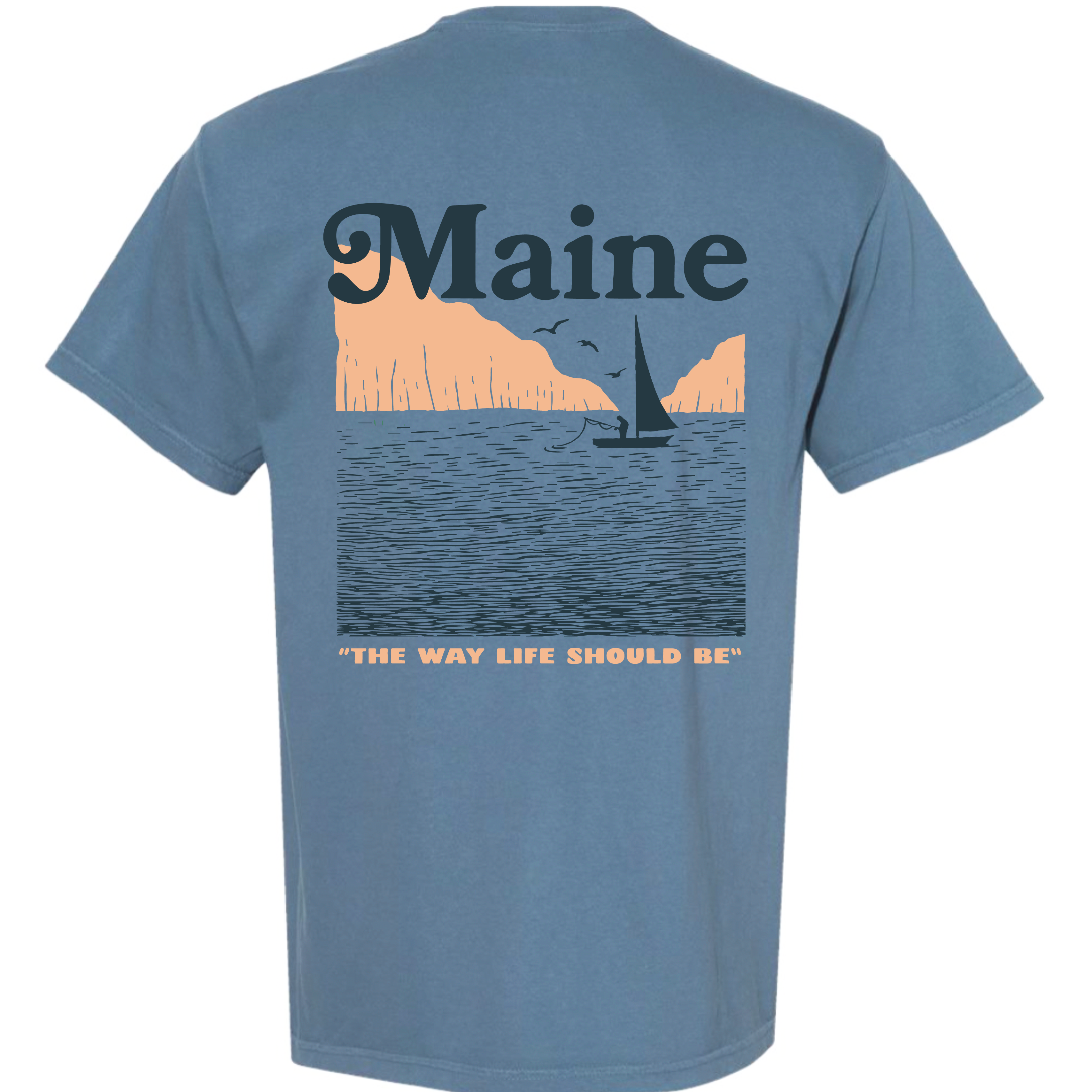 Fisherman - Blue Jean Tee