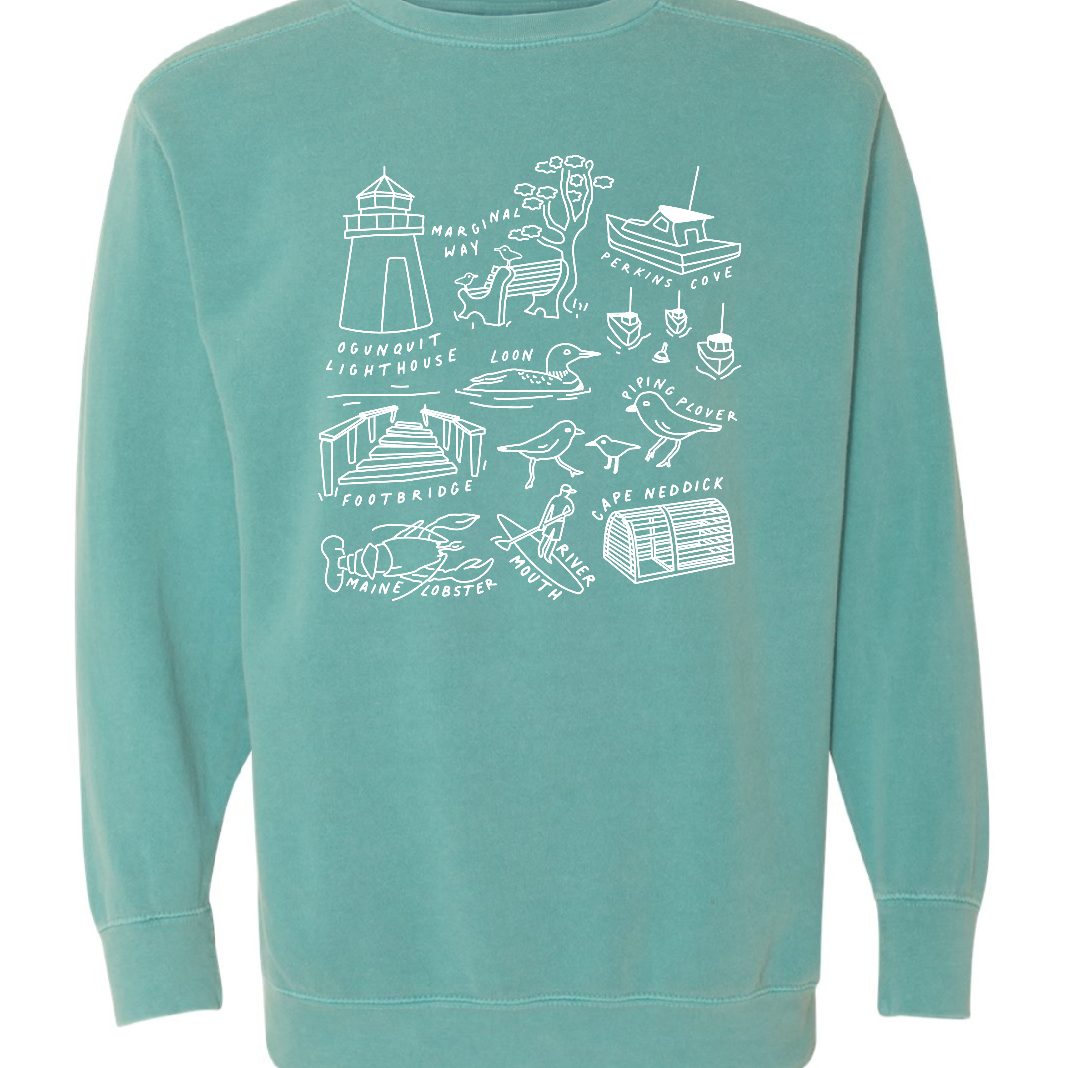 Maineland - Seafoam Crew