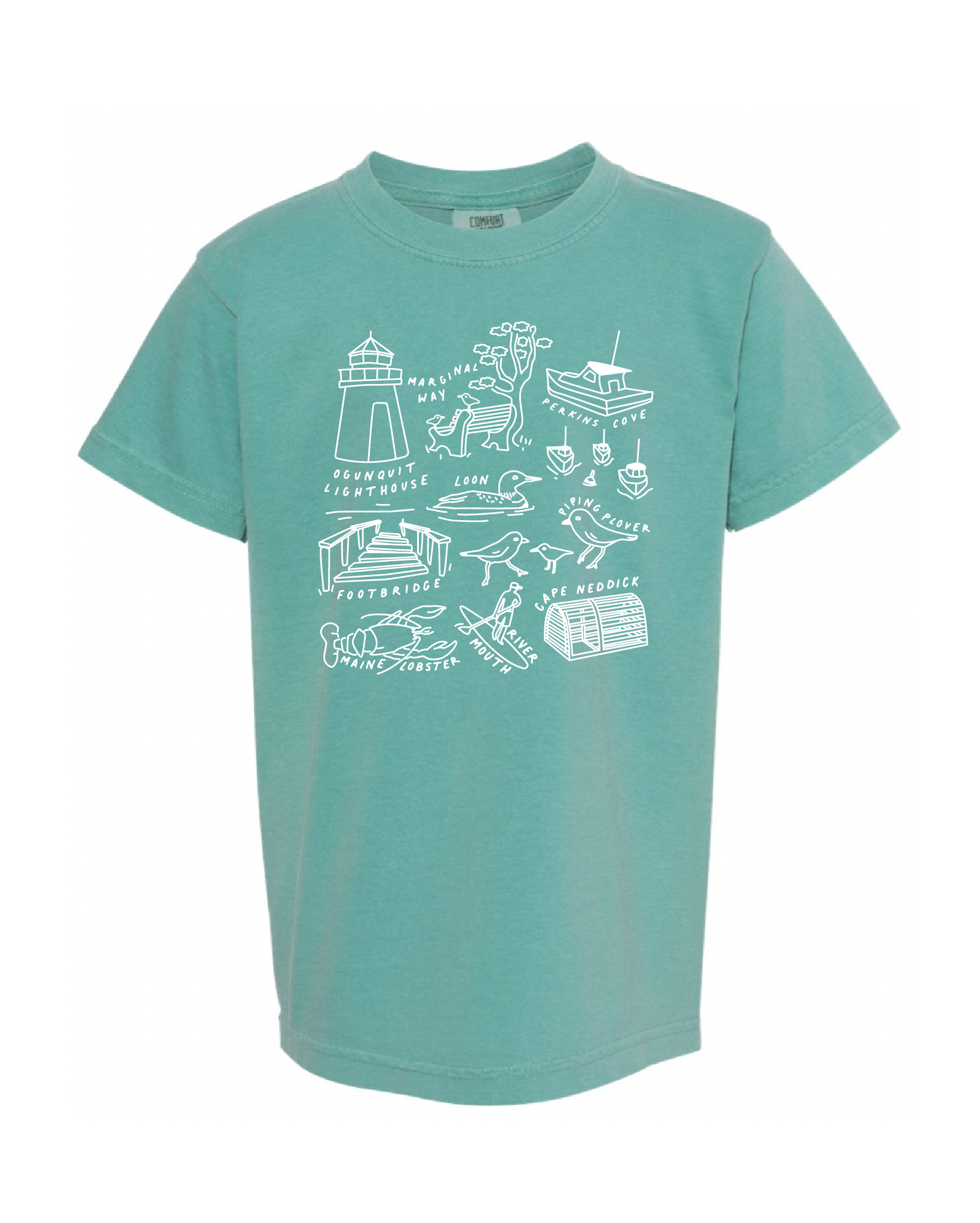 Maineland - Kids Seafoam Tee