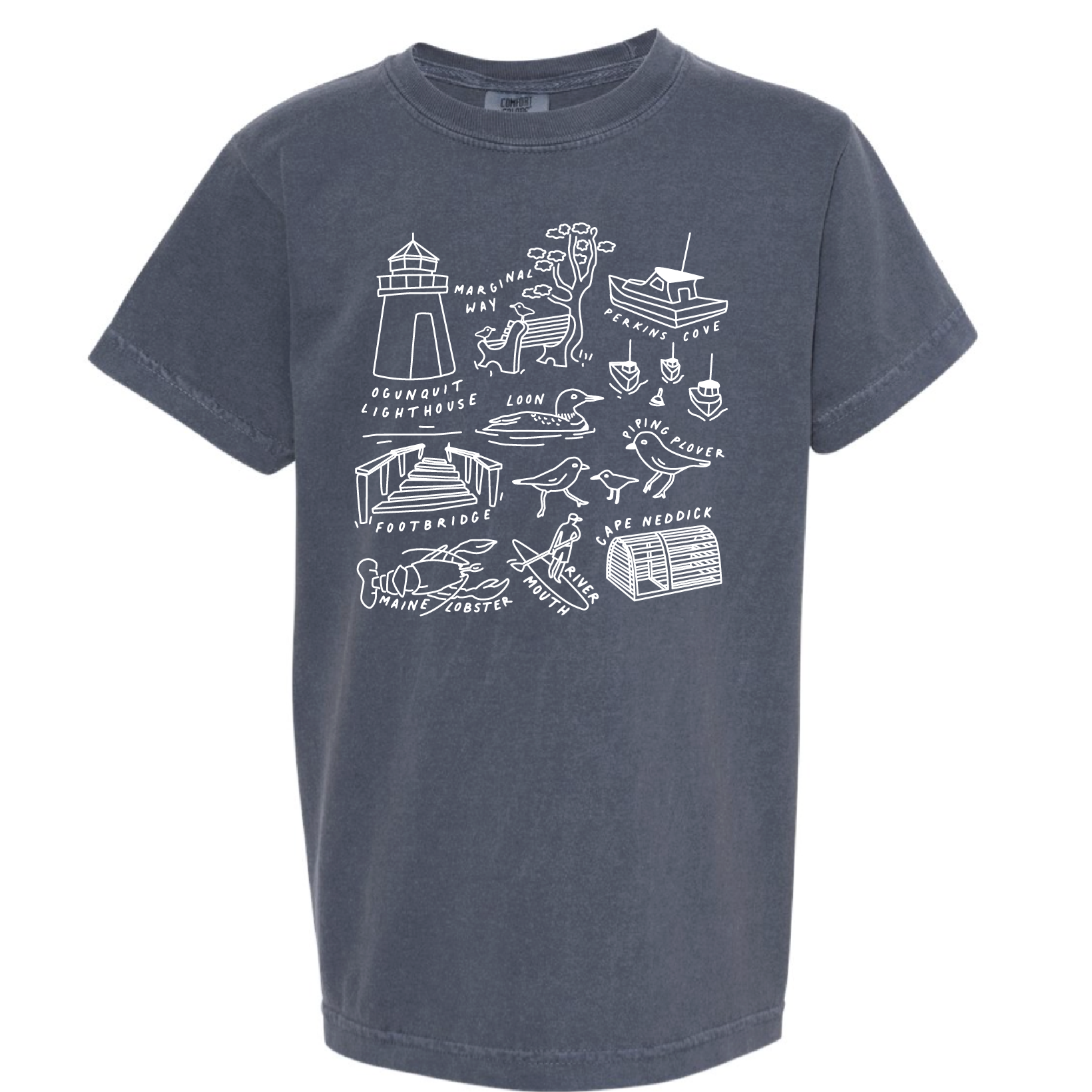 Maineland - Kids Blue Denim Tee