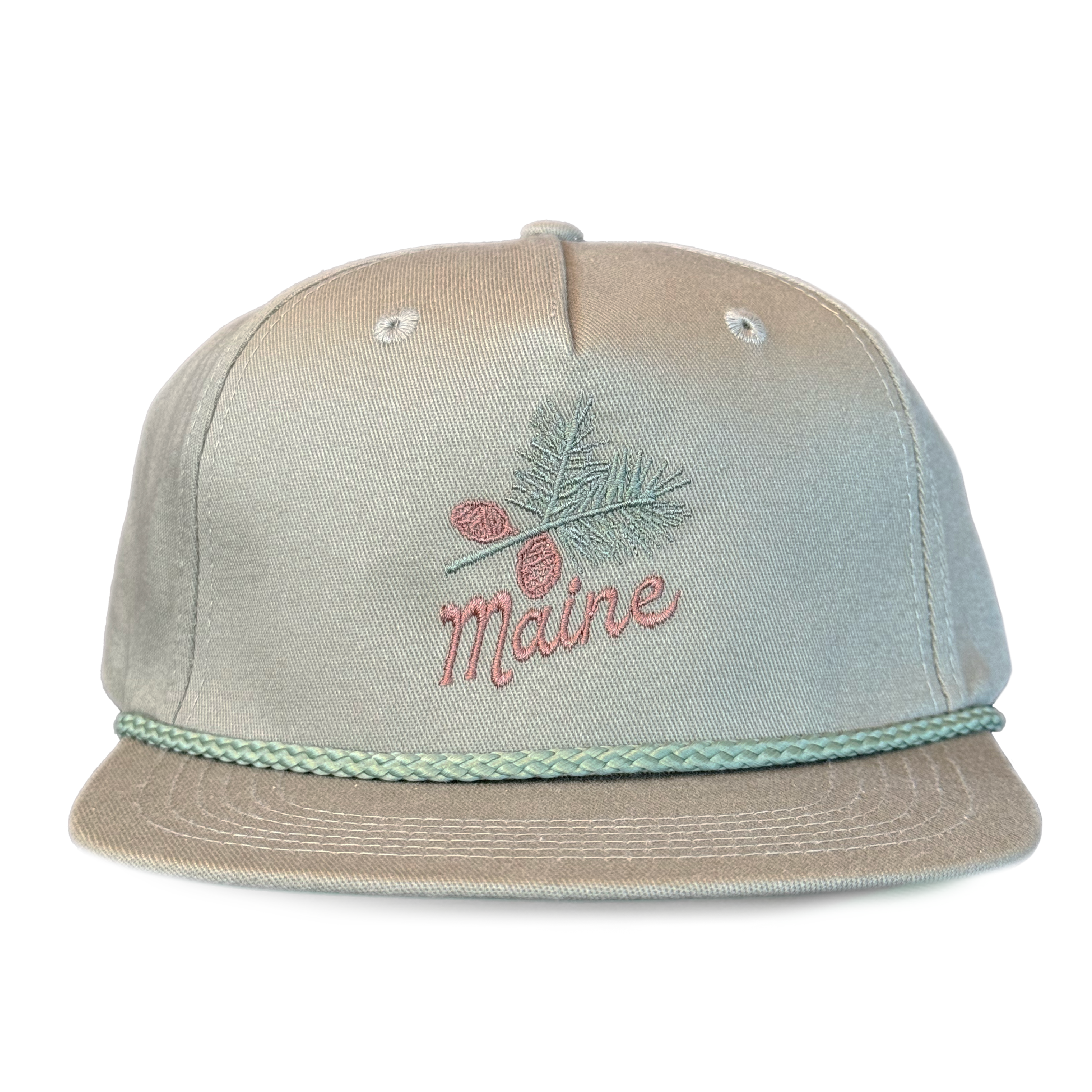 Olive Green Hat - Maine Pine Cone