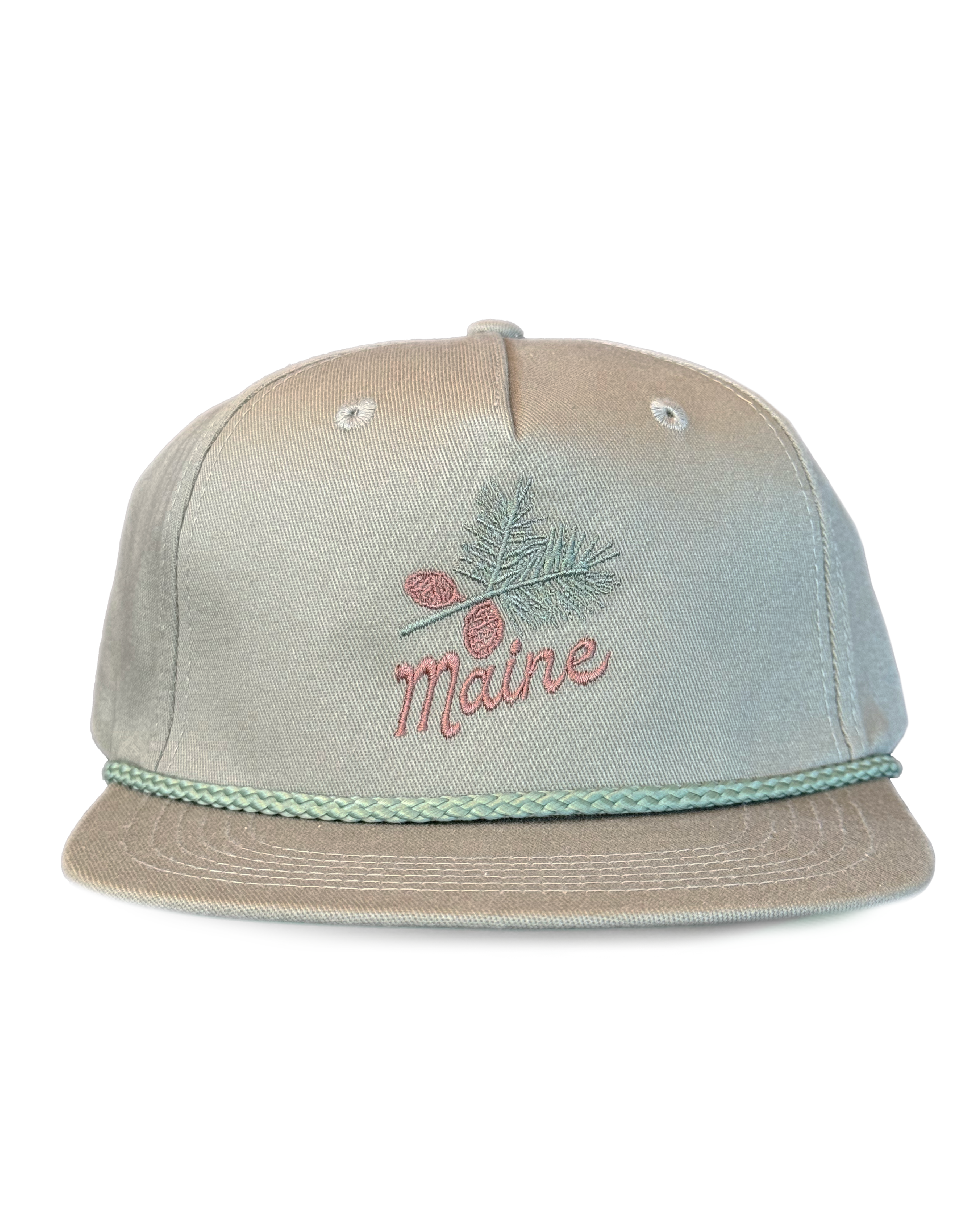 Olive Green Hat - Maine Pine Cone