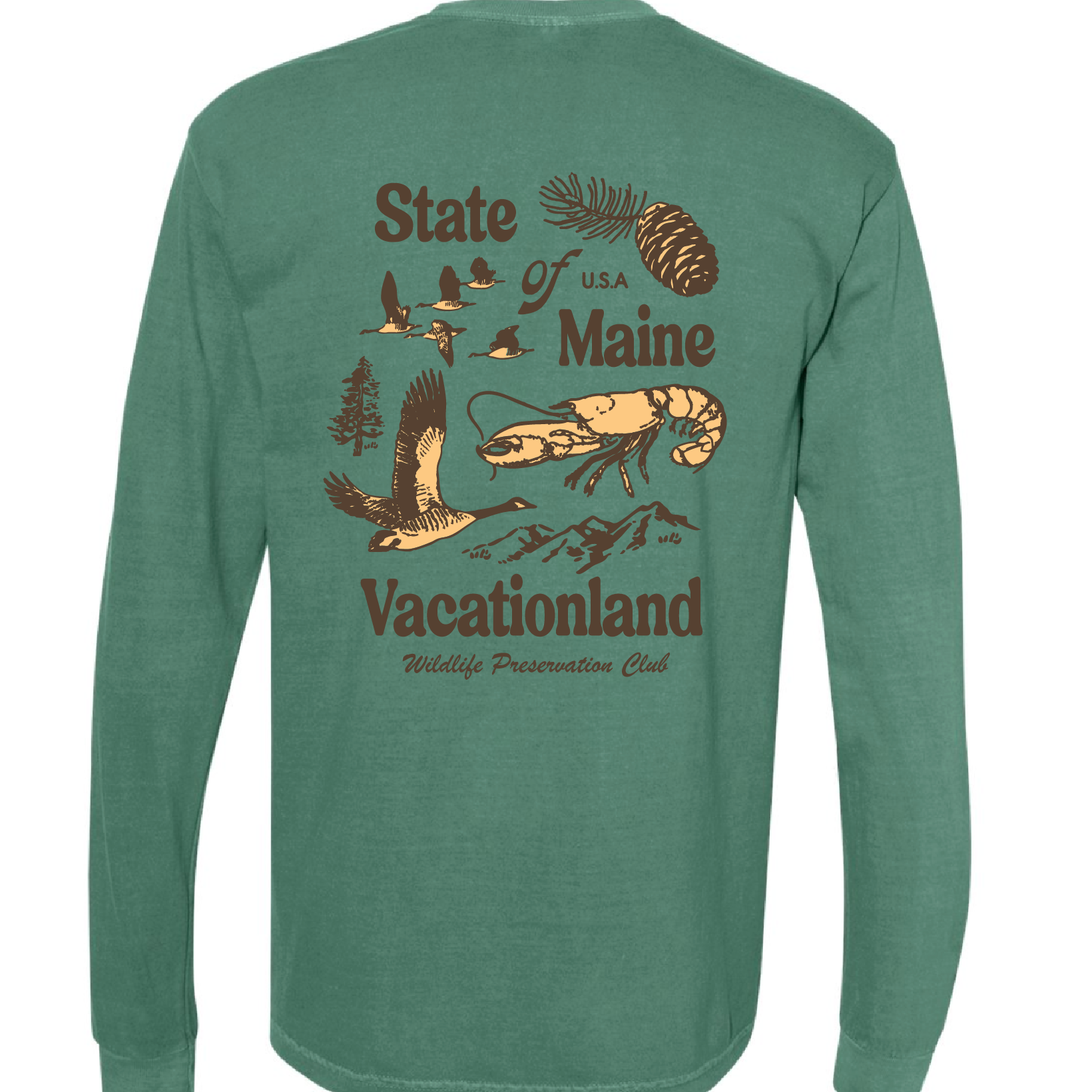 Wildlife - Green Long Sleeve