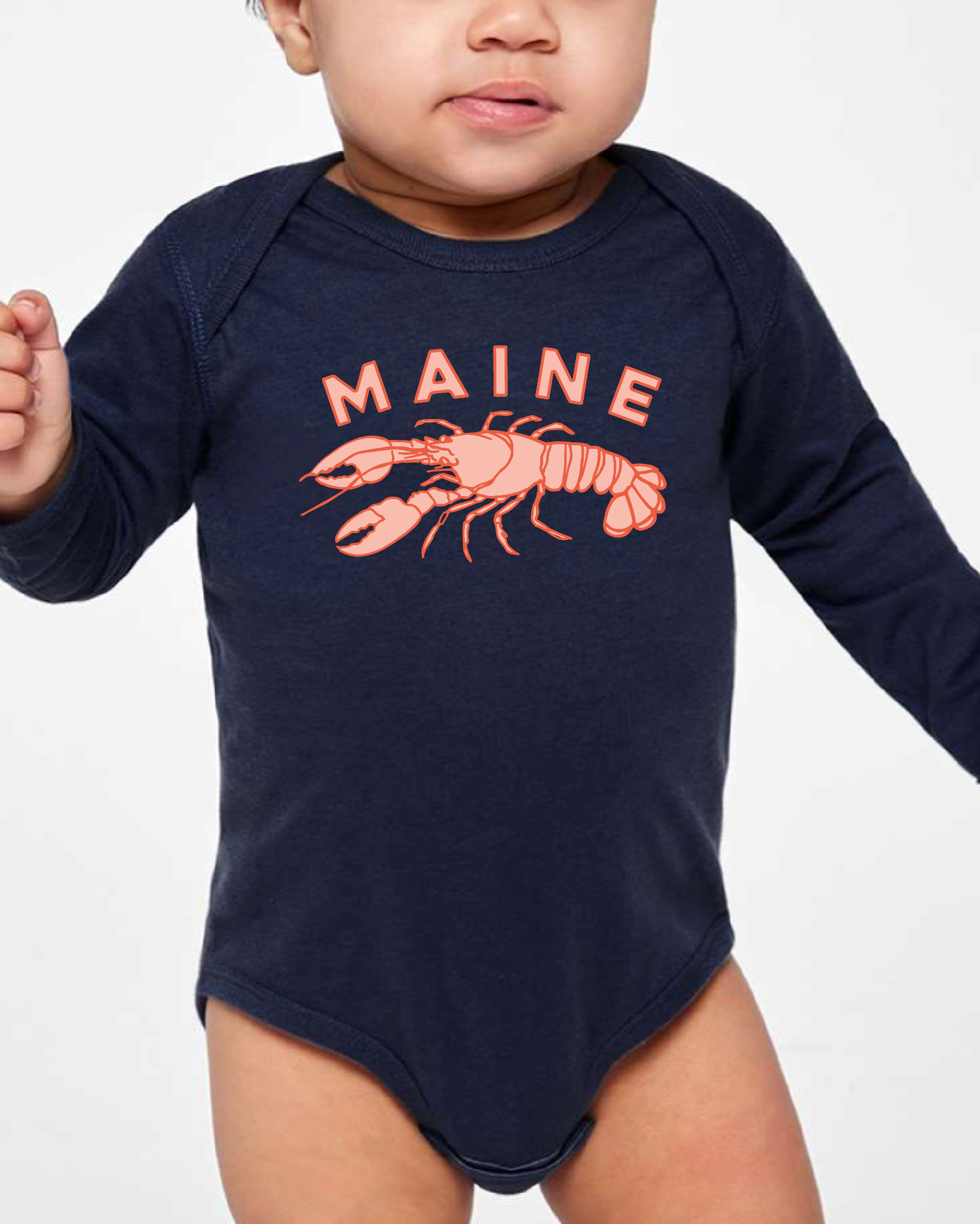 Kids Lobster - Long Sleeve Onsie