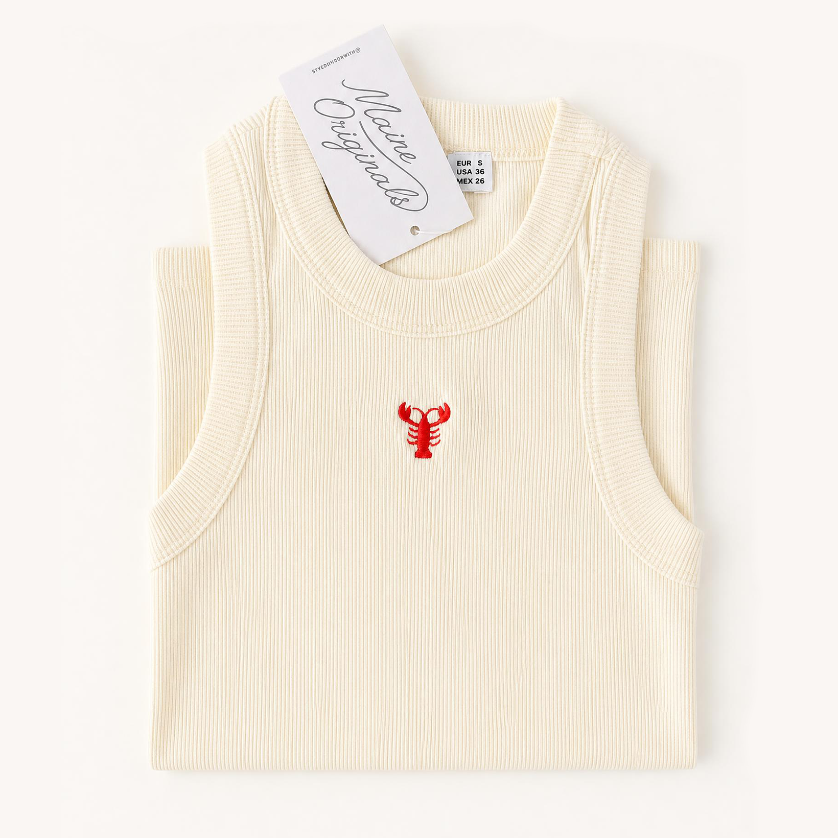Tiny Lobster - Ivory Tank Top