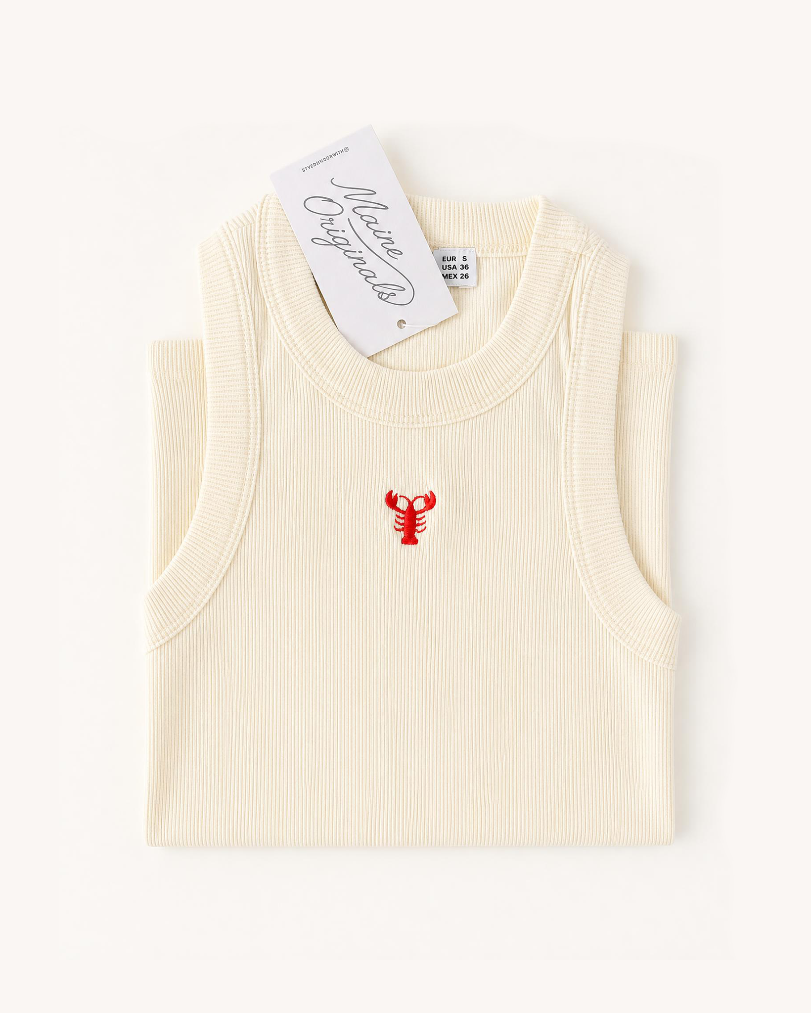 Tiny Lobster - Ivory Tank Top