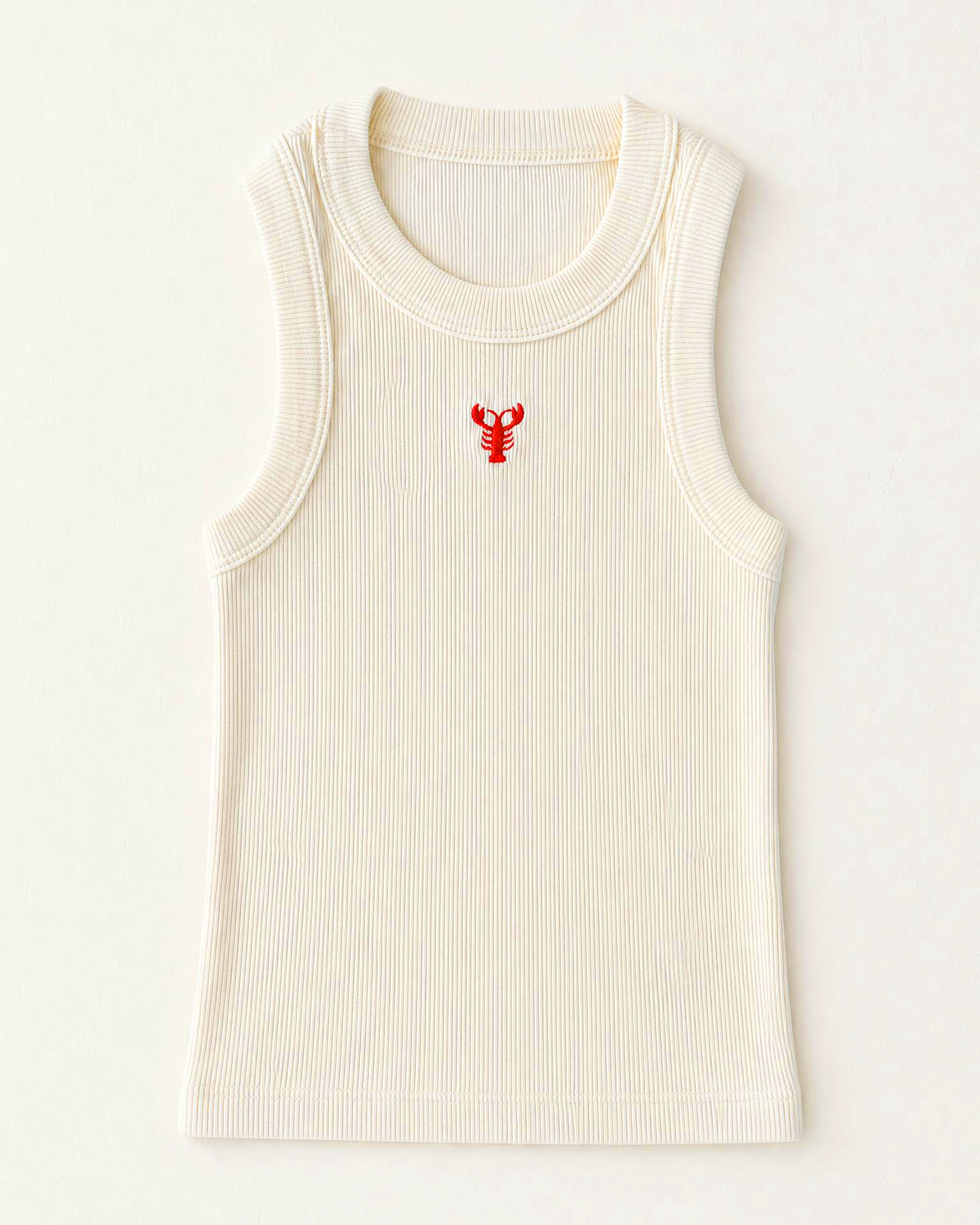 Tiny Lobster - Ivory Tank Top