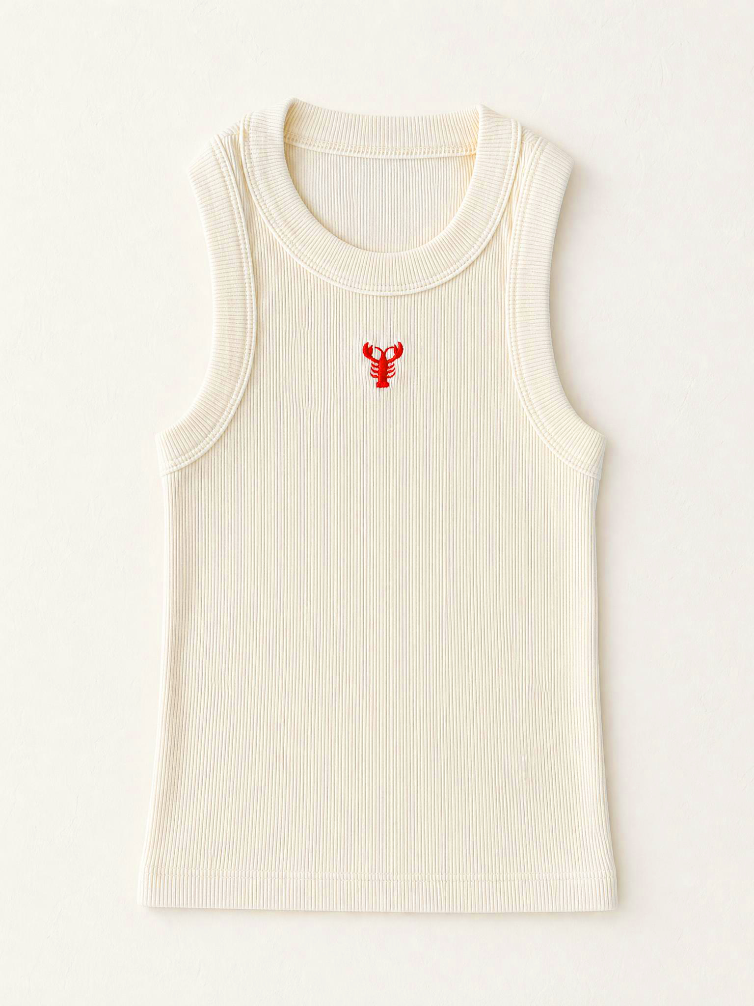 Tiny Lobster - Ivory Tank Top