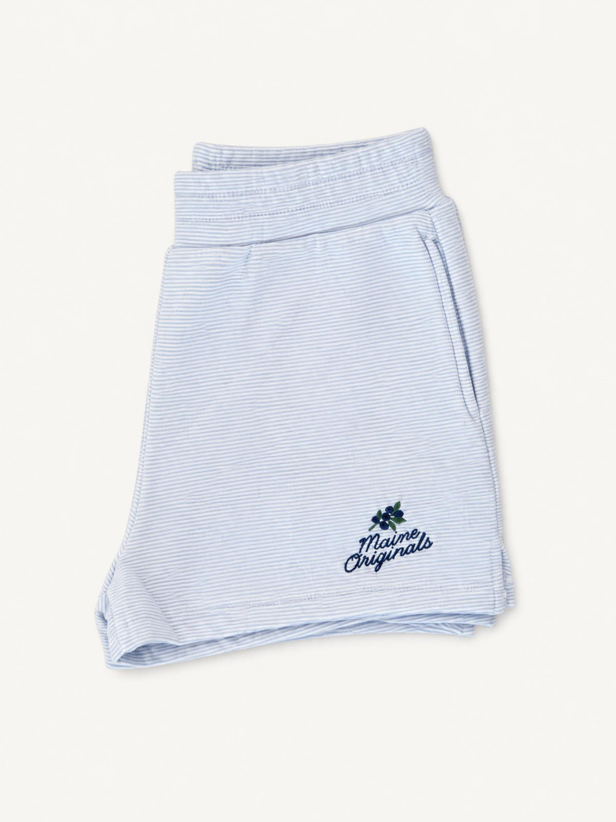 Blueberry Stripe Shorts - Maine Blueberries