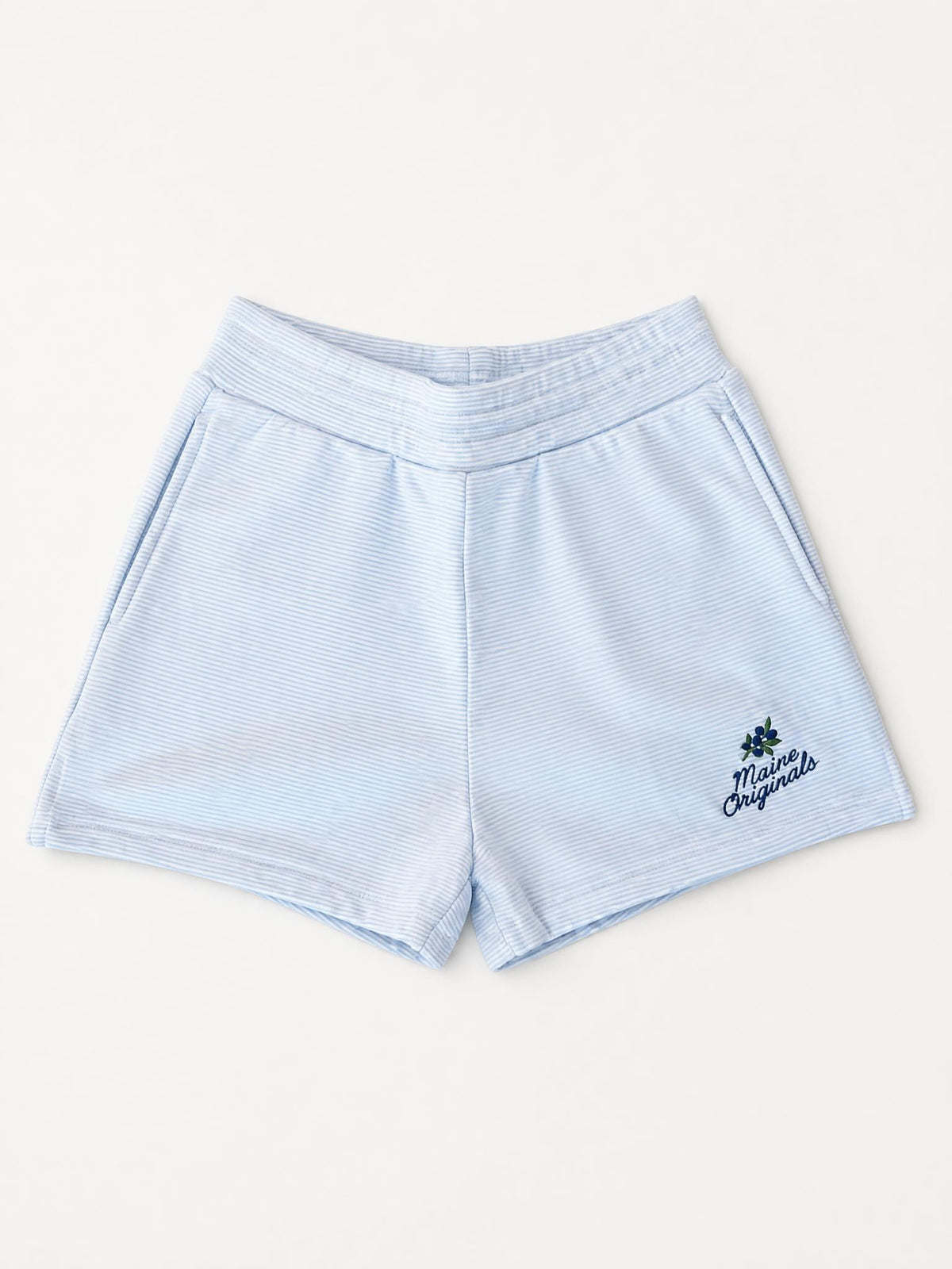 Blueberry Stripe Shorts - Maine Blueberries