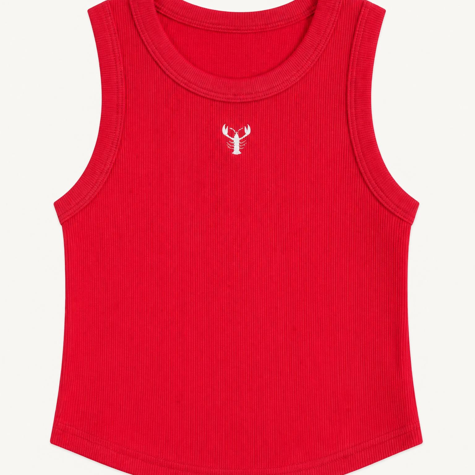 Tiny Lobster - Red Tank Top