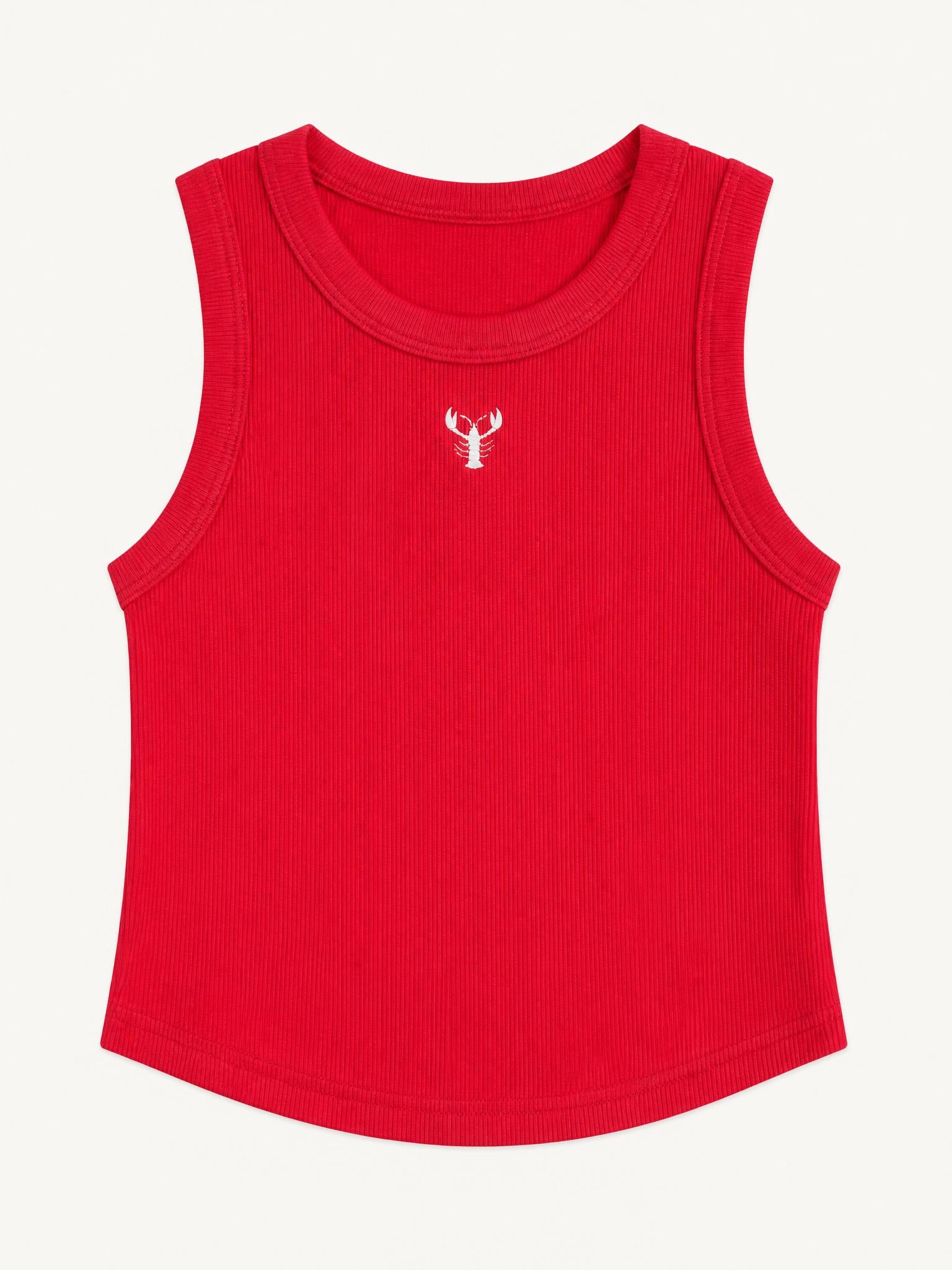 Tiny Lobster - Red Tank Top
