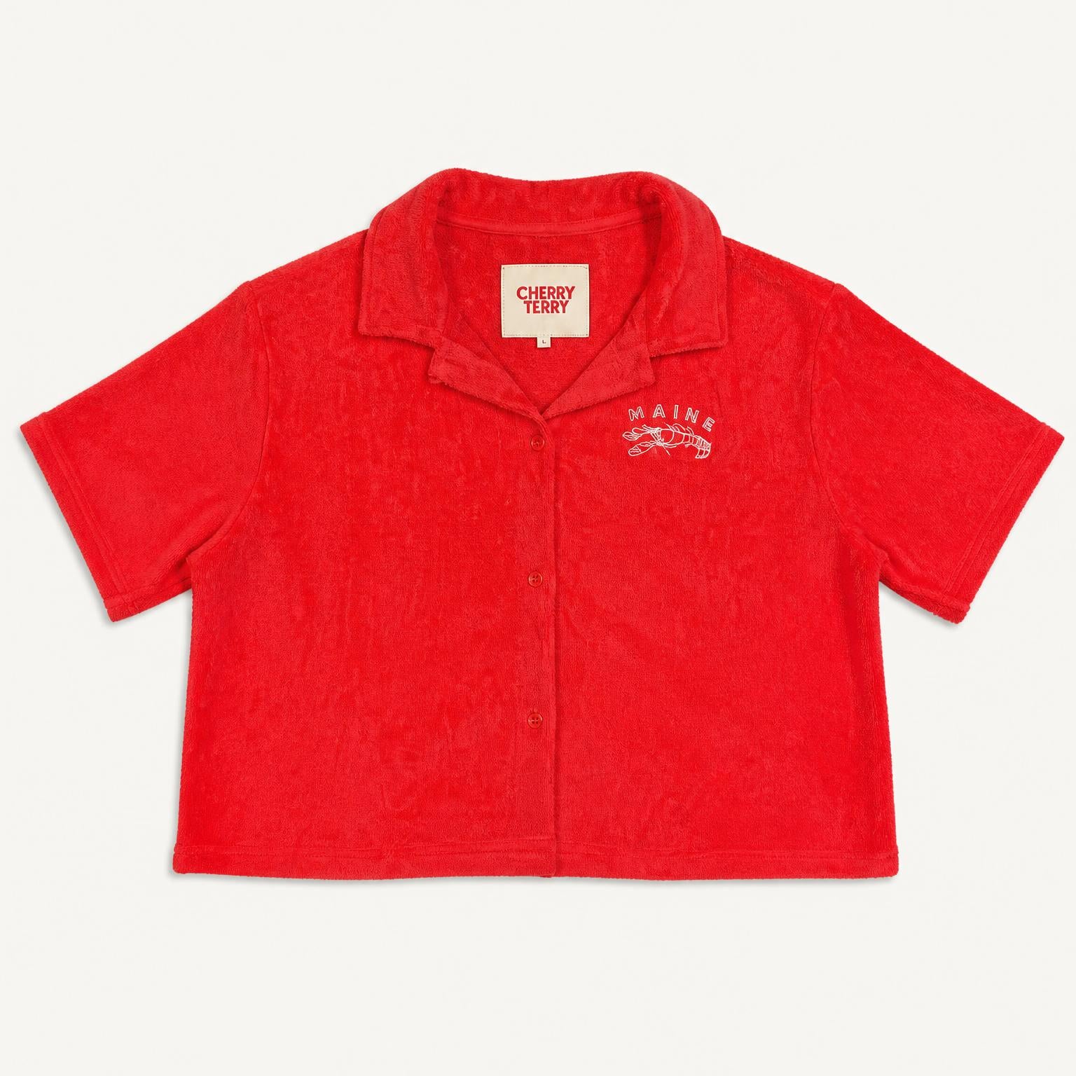 Terry Cloth Boxy - Maine Lobster