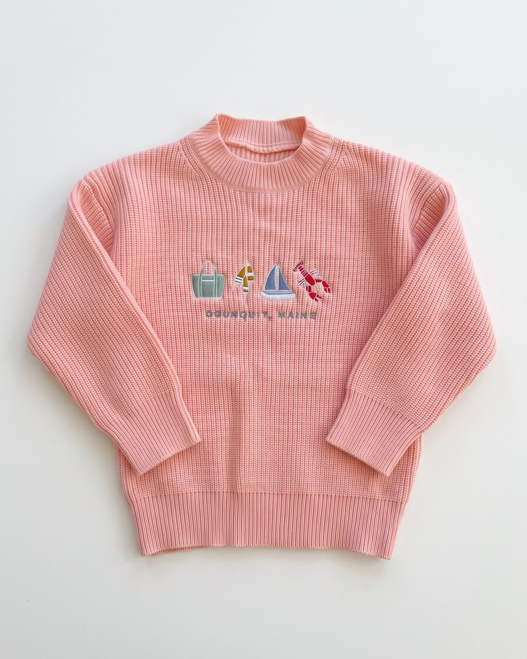 Mini Mock Pink Knit Sweater - Icons