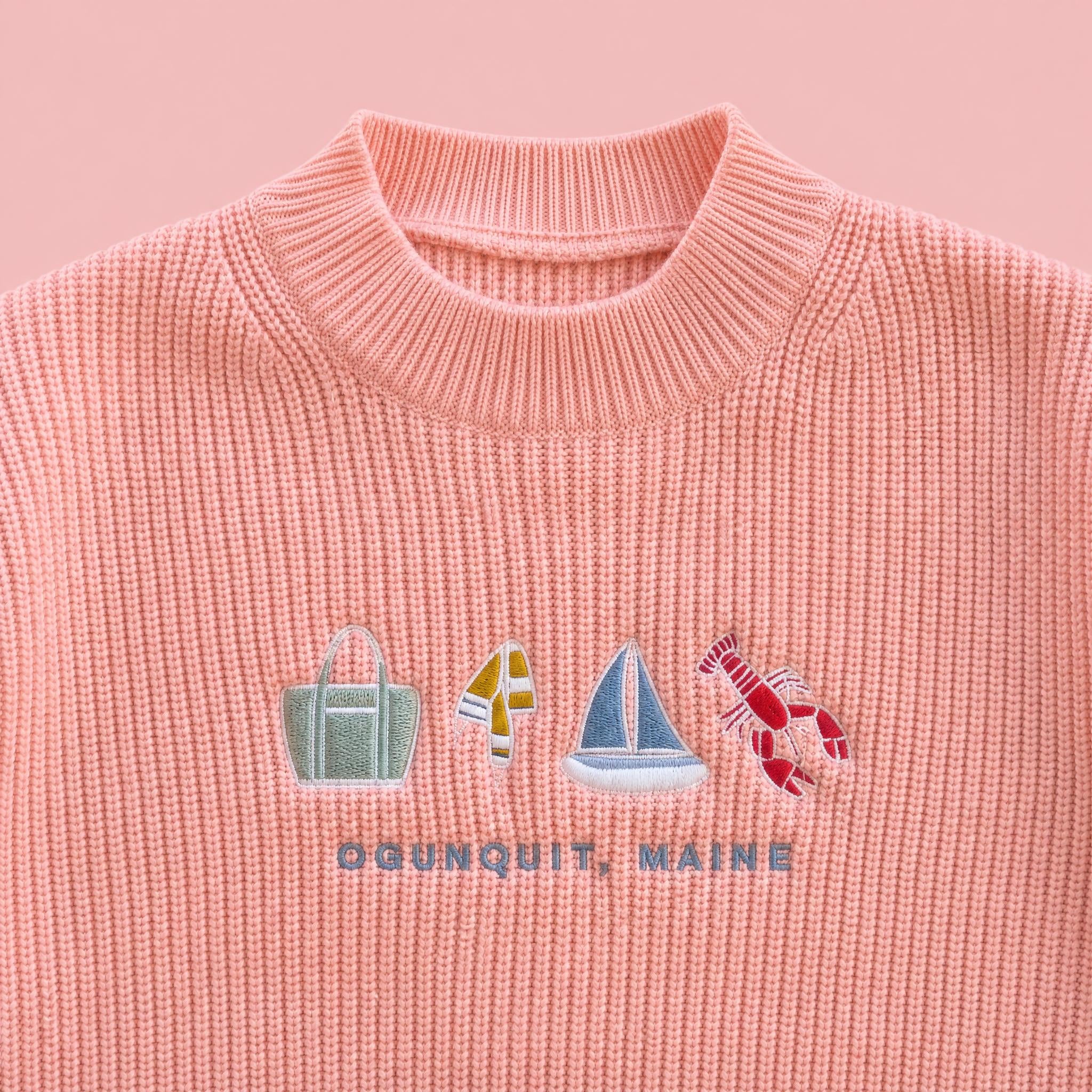 Mini Mock Pink Knit Sweater - Icons