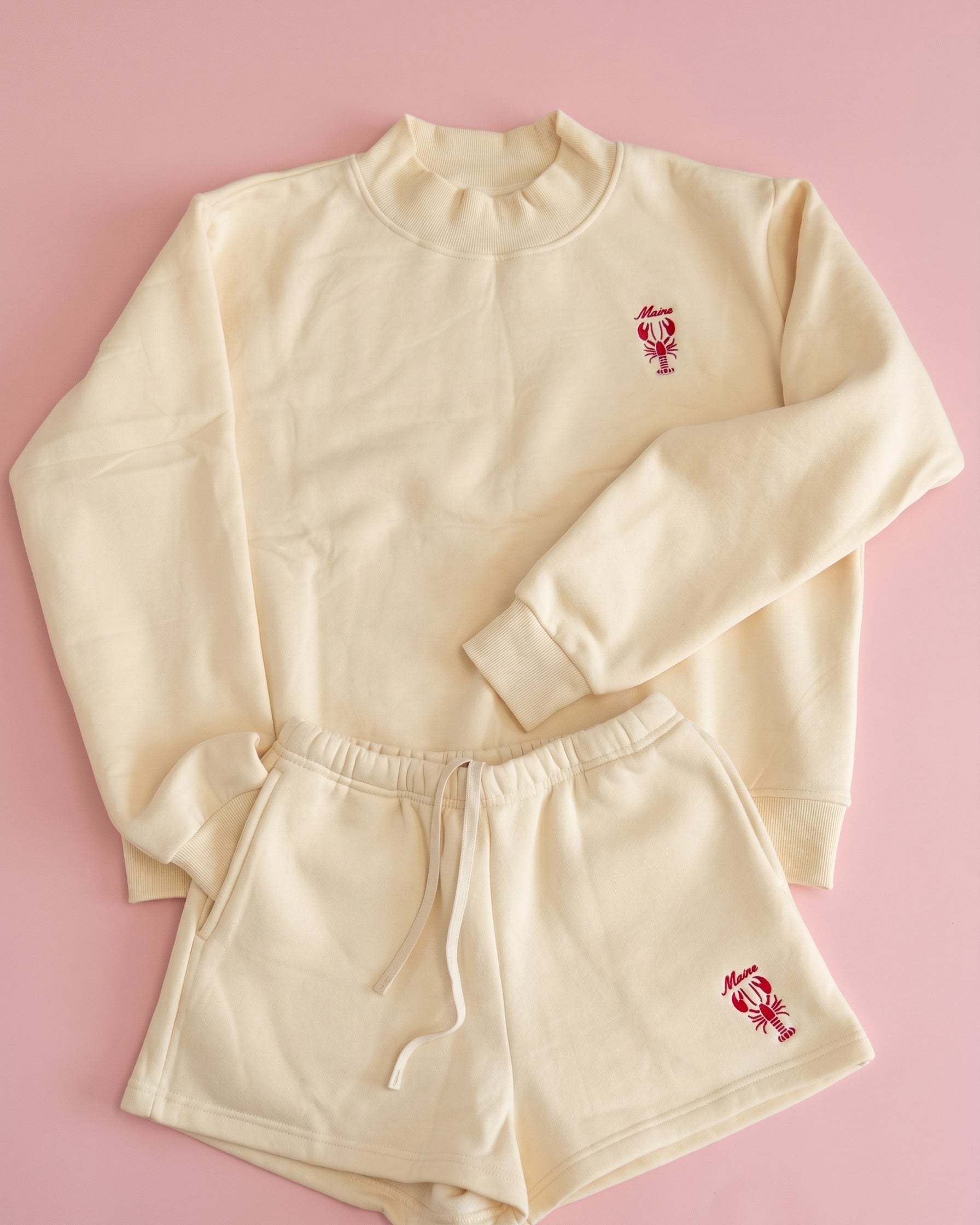 Ivory Mock Neck - Maine Lobster