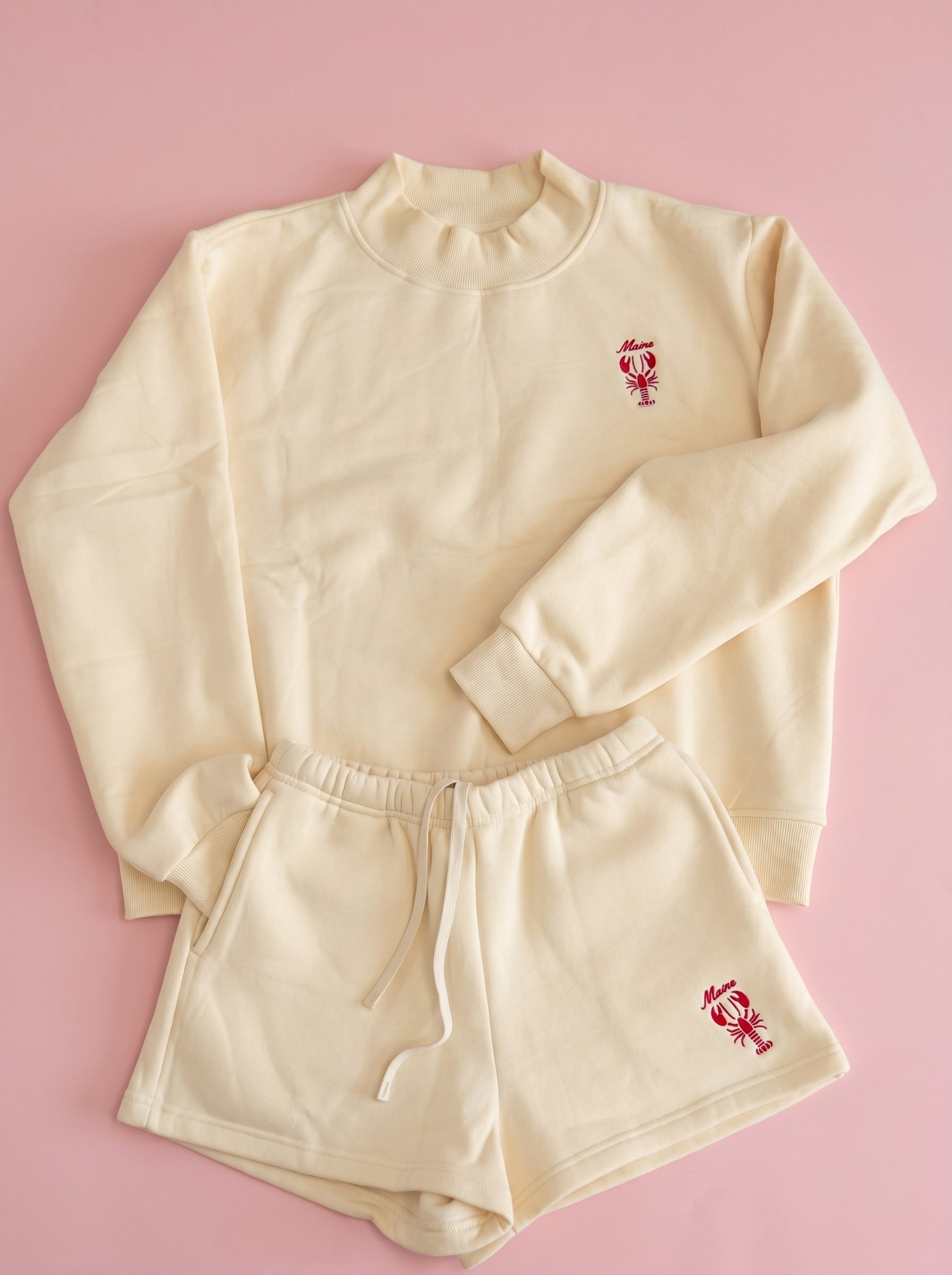 Low Rise Fleece Short - Maine Lobster