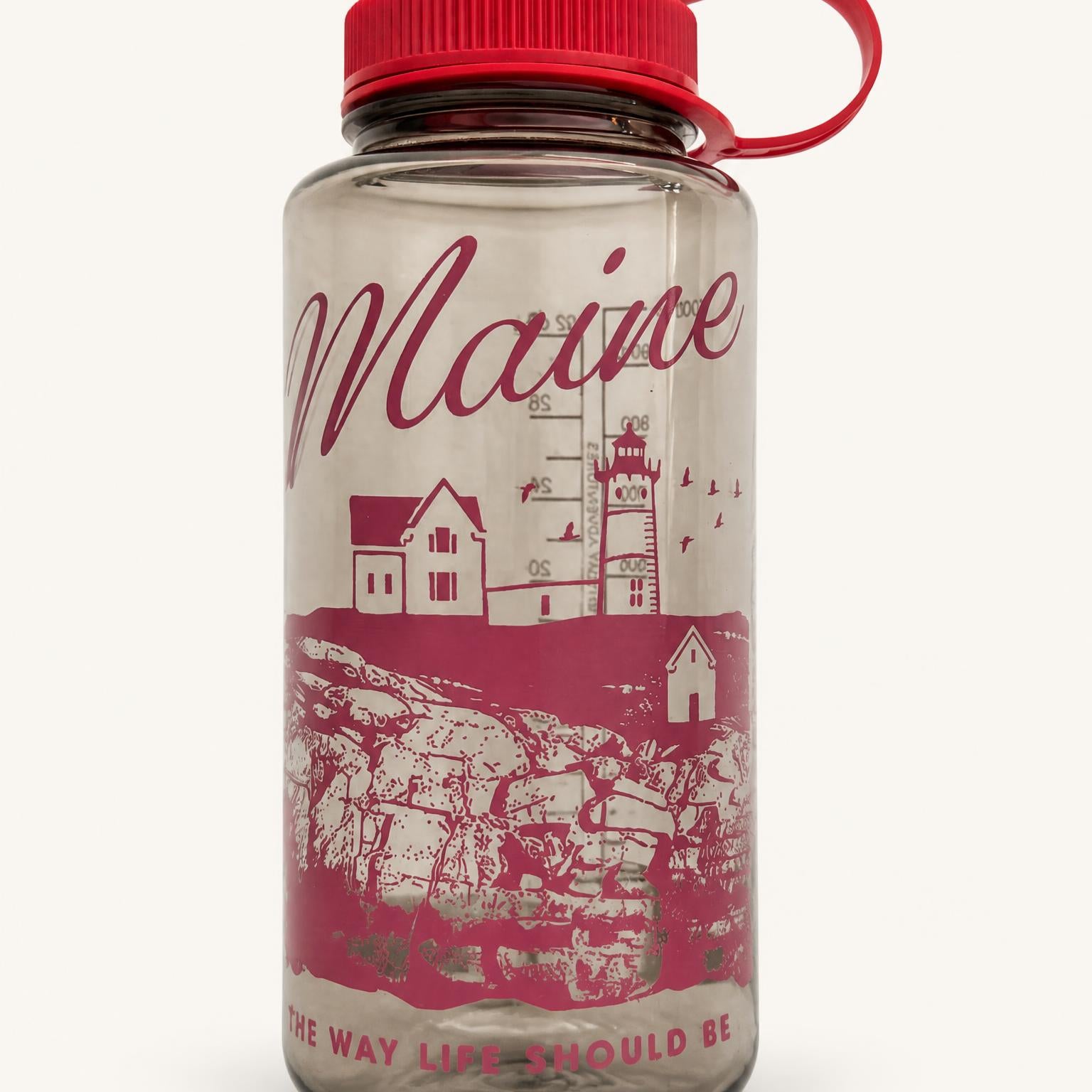 32 Oz Nalgene Water Bottle - Nubble Lighthouse