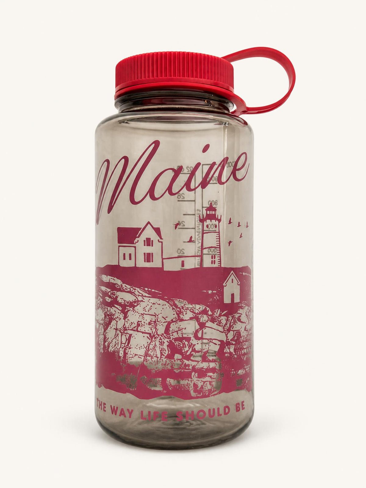 32 Oz Nalgene Water Bottle - Nubble Lighthouse