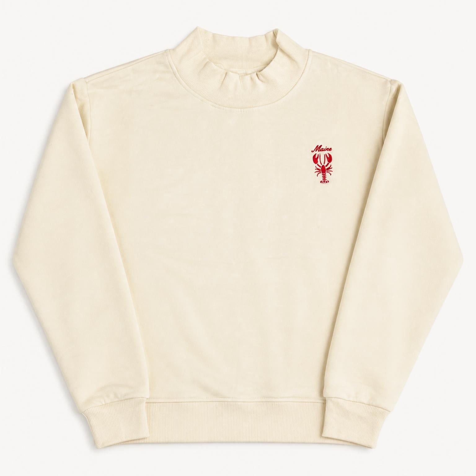 Ivory Mock Neck - Maine Lobster