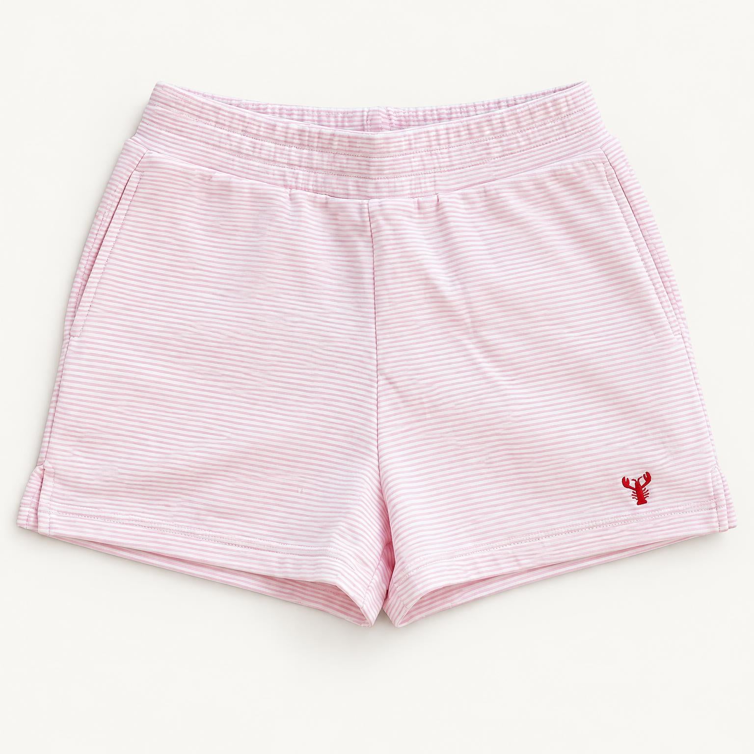 Pink Stripe Shorts - Tiny Lobster