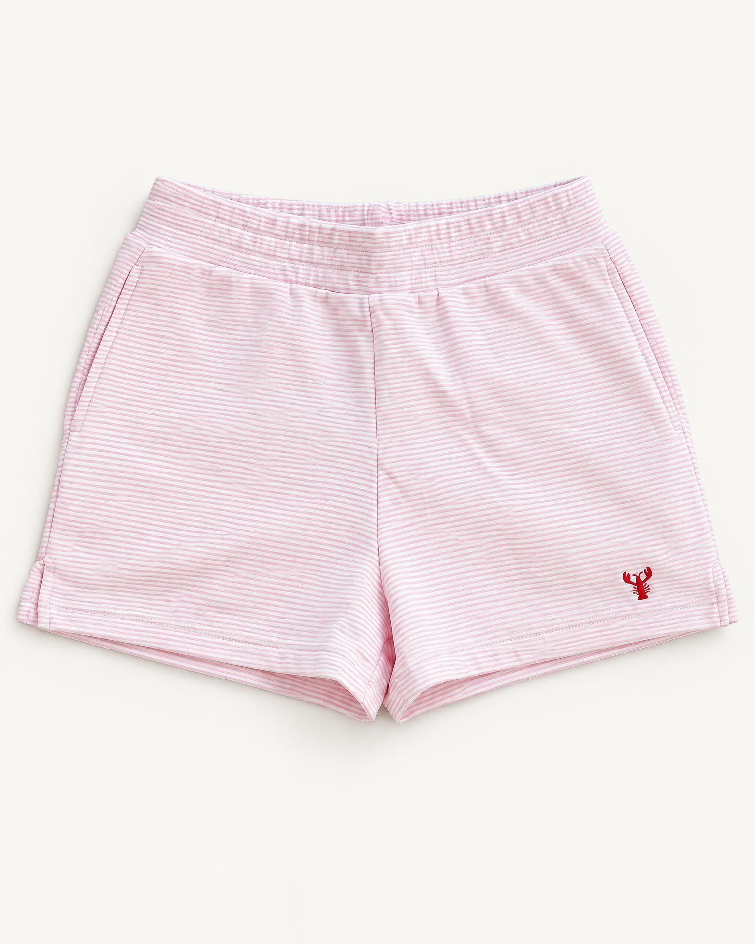 Pink Stripe Shorts - Tiny Lobster