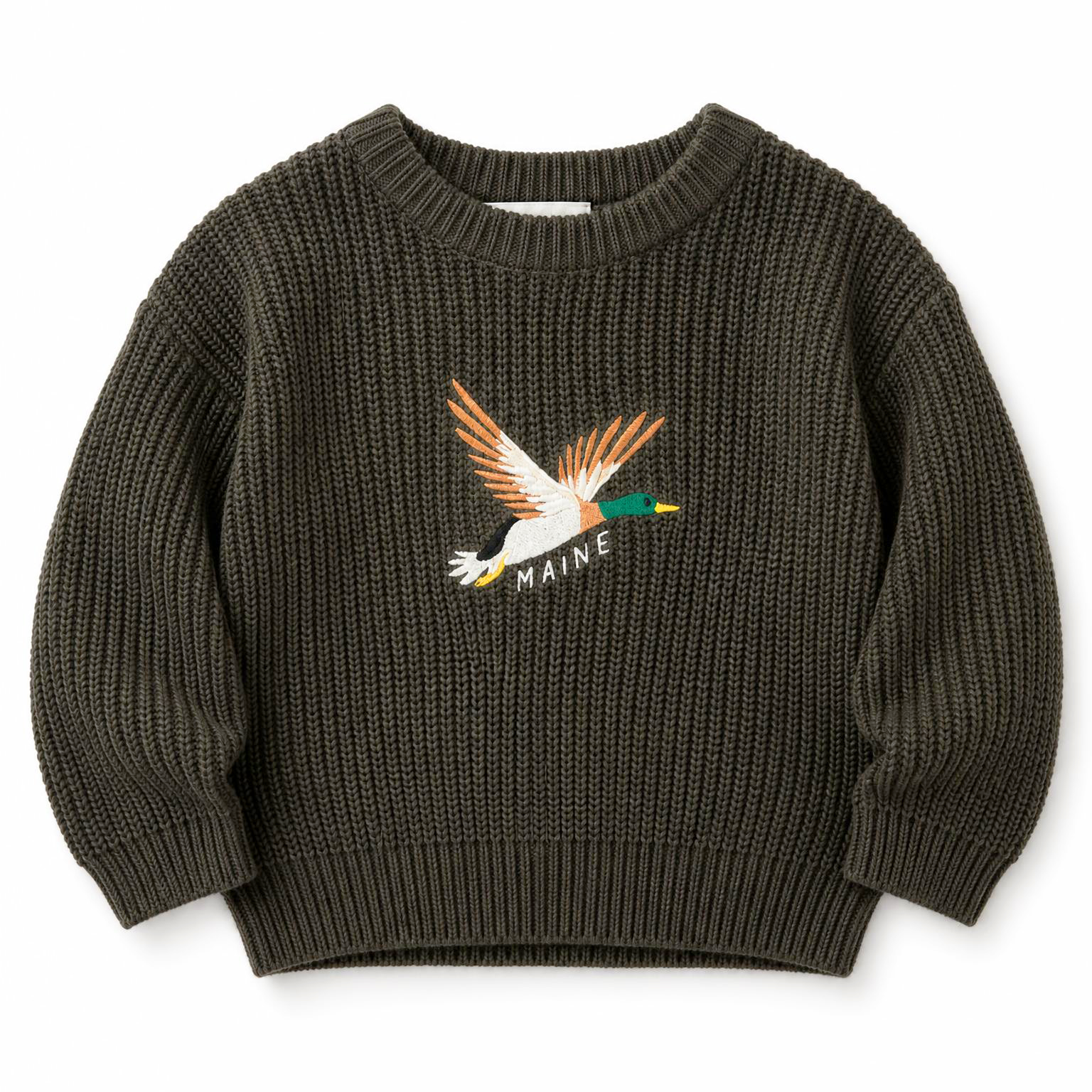 Duck - Olive Knit Sweater