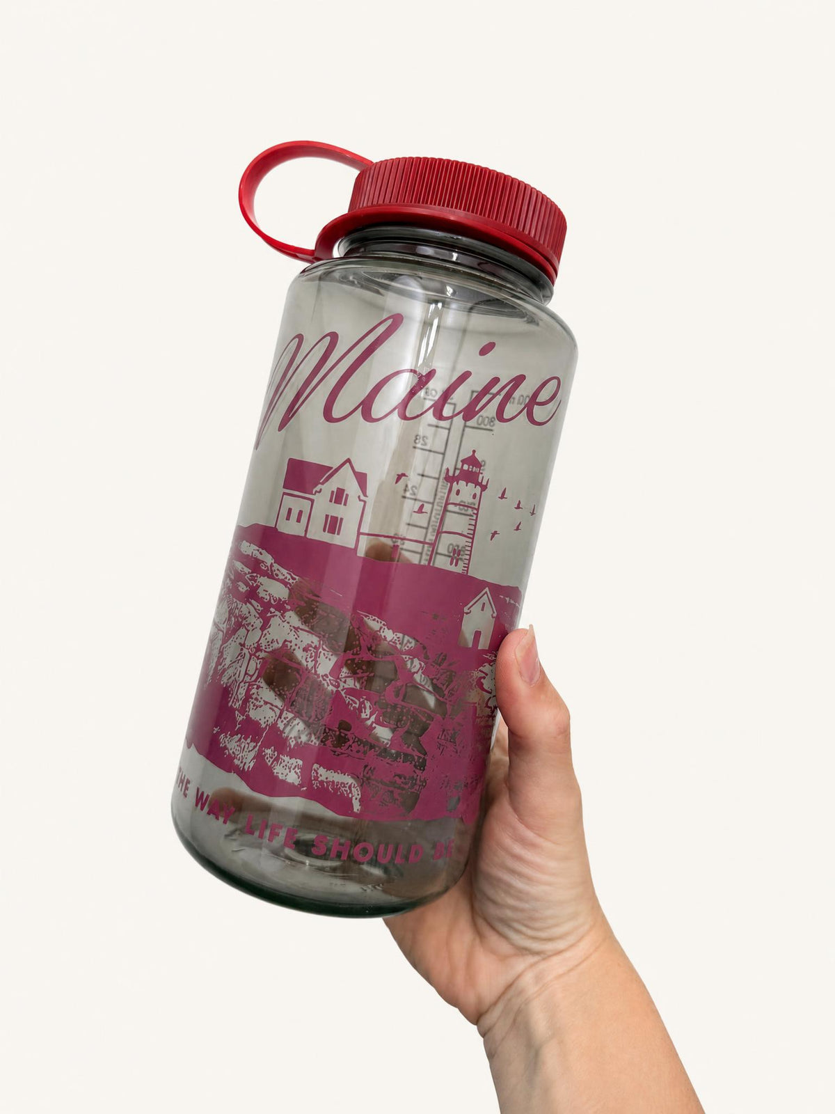 32 Oz Nalgene Water Bottle - Nubble Lighthouse