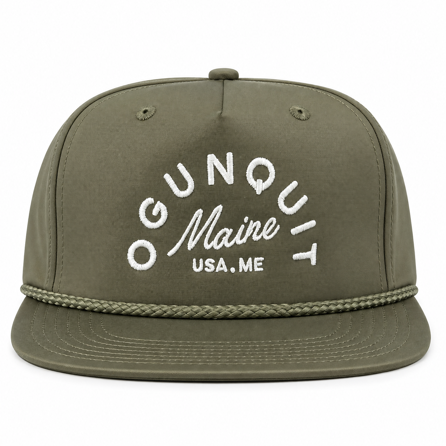 Nylon Green Hat - Ogunquit